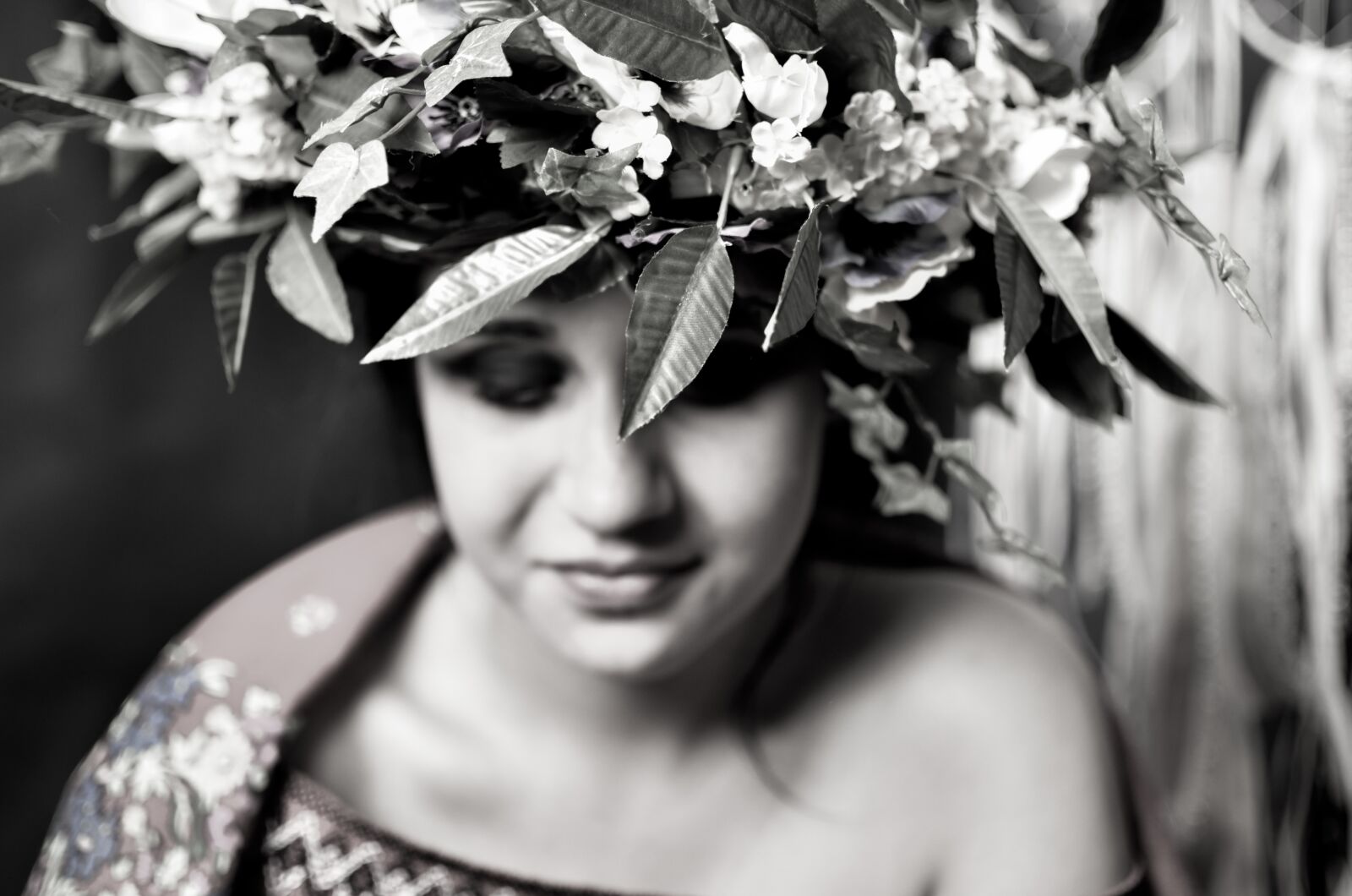 Nikon D7000 sample photo. Folklore, flowers, wreath photography