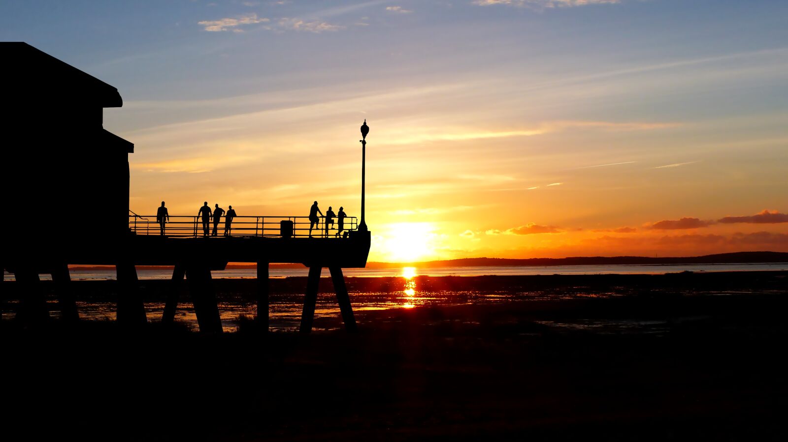 Panasonic Lumix DMC-FZ200 sample photo. Sunset, ocean, wharf photography
