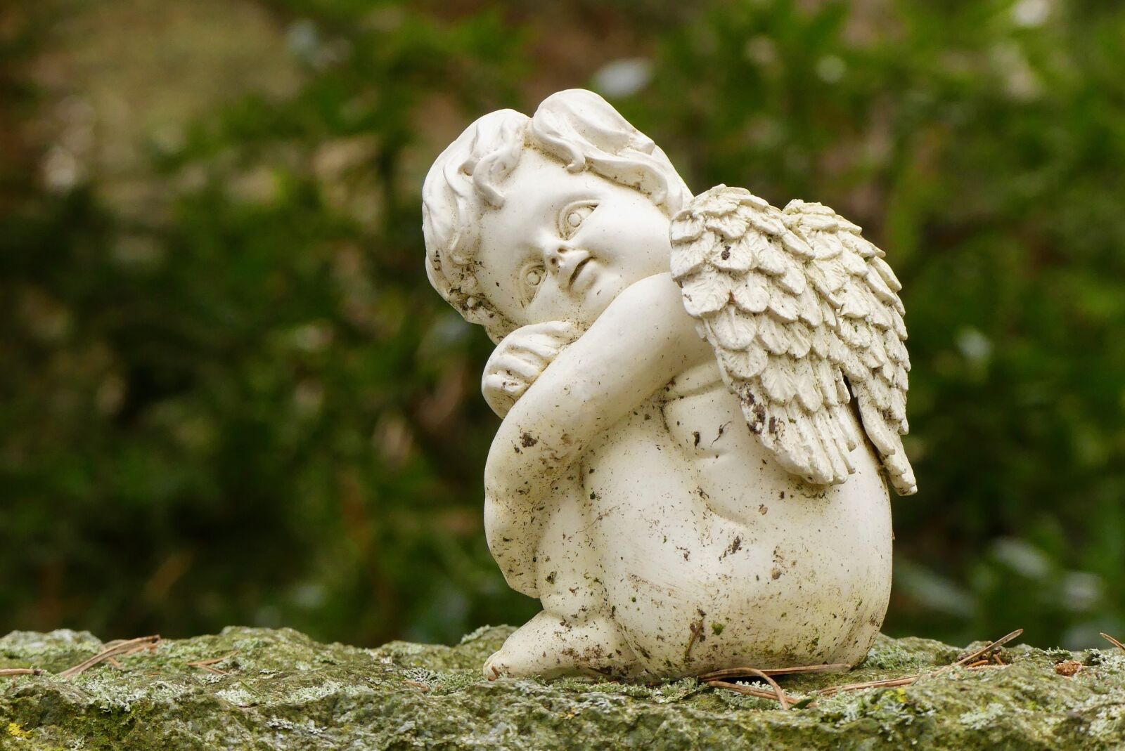 Panasonic Lumix DMC-FZ300 sample photo. Statue, angel, child photography