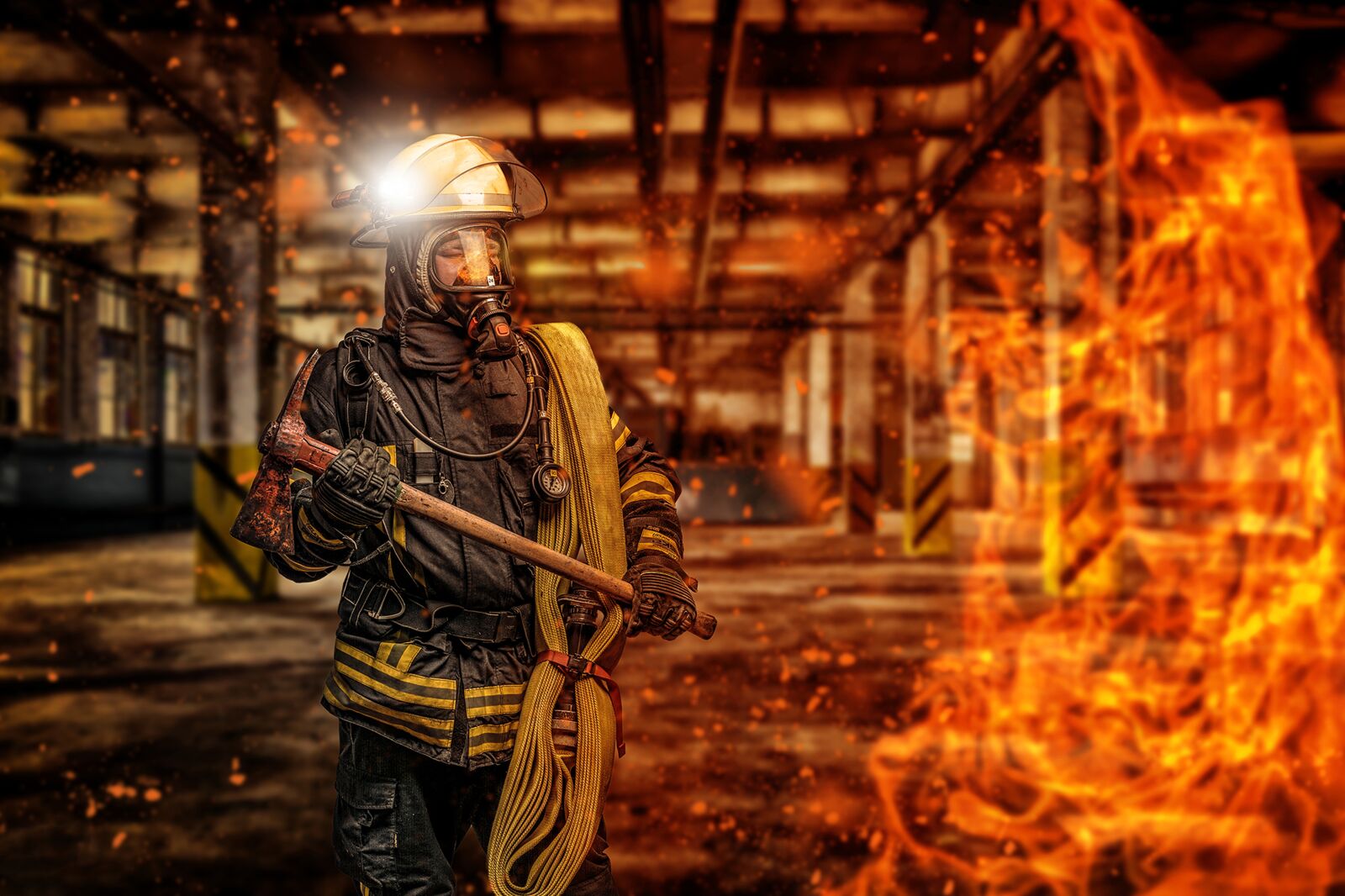 Nikon D3300 sample photo. Fire, fire fighter, helm photography