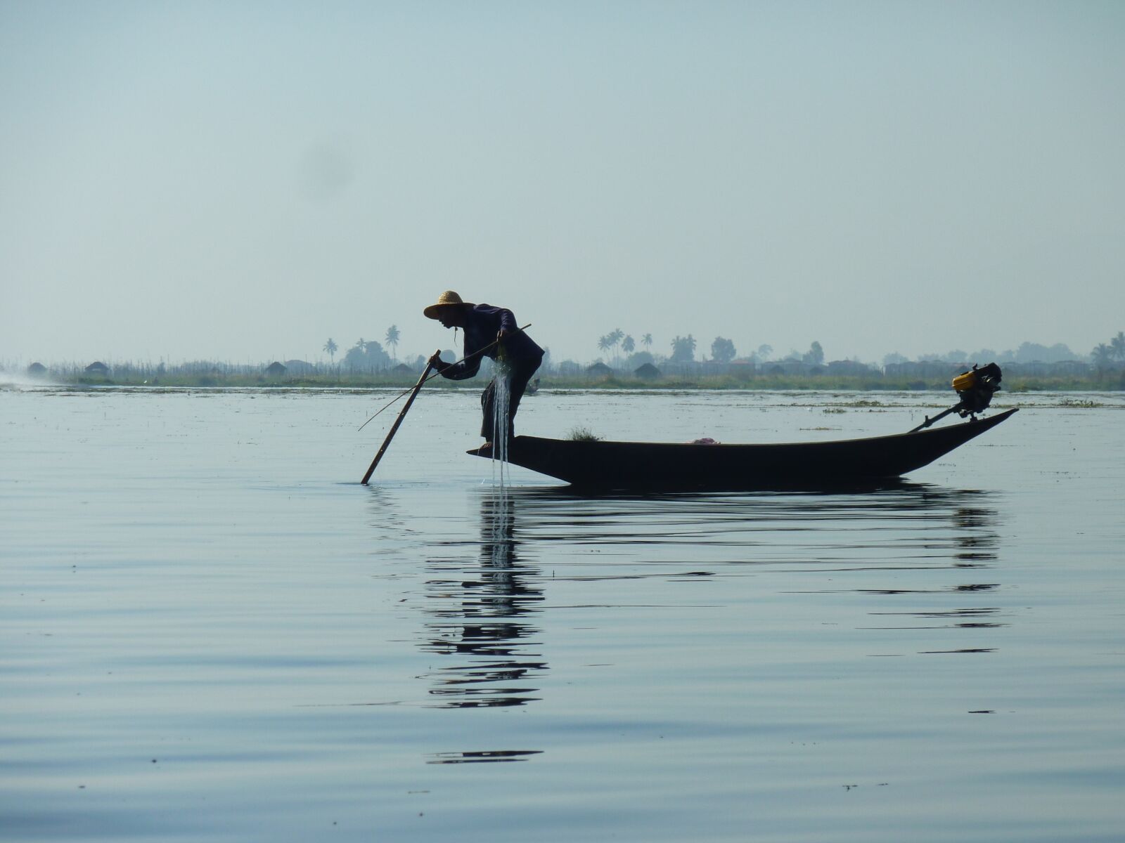 Panasonic DMC-TZ7 sample photo. Burma, myanmar, fisherman photography