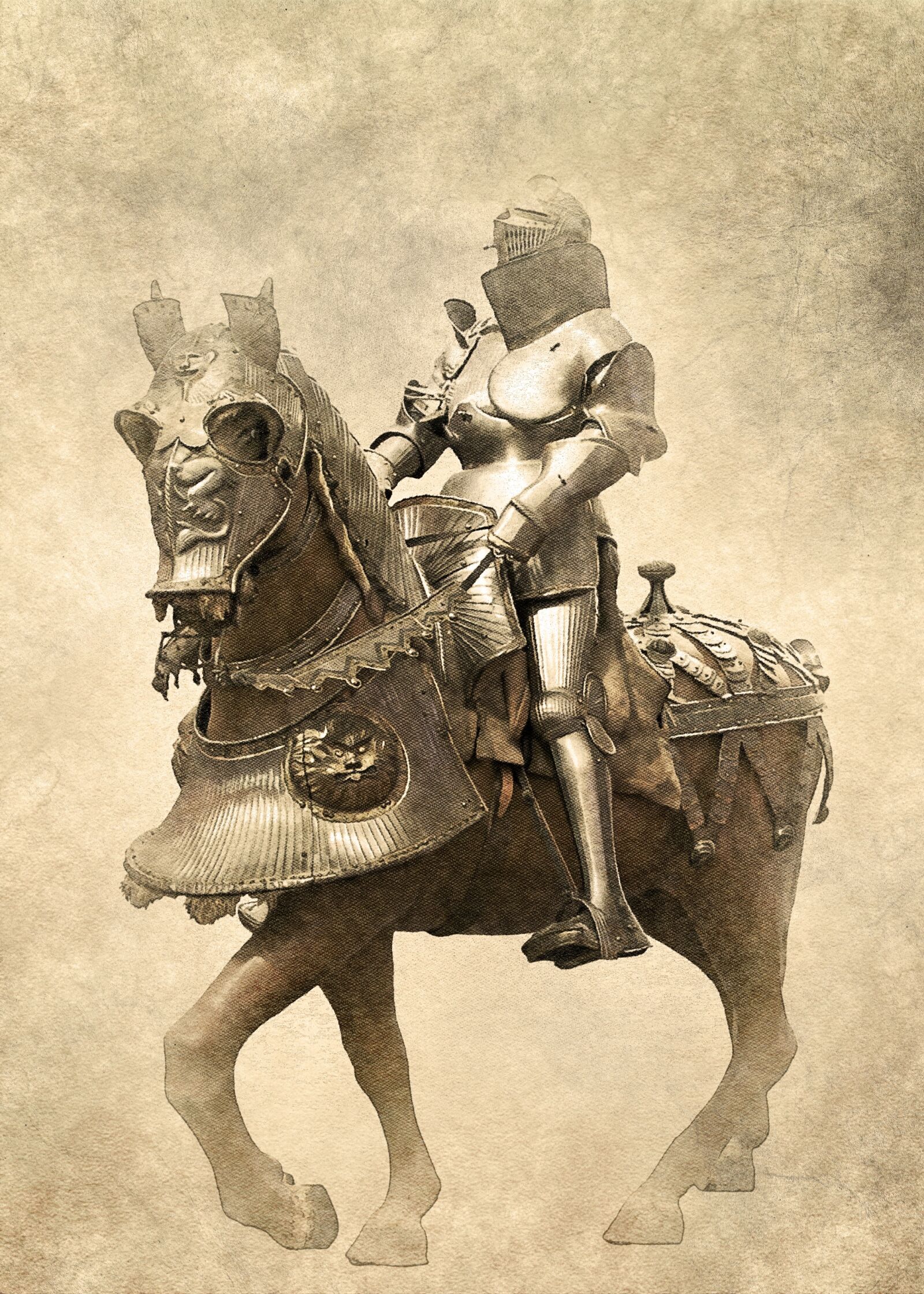 Sony Alpha DSLR-A550 sample photo. Armour, knight, horse photography