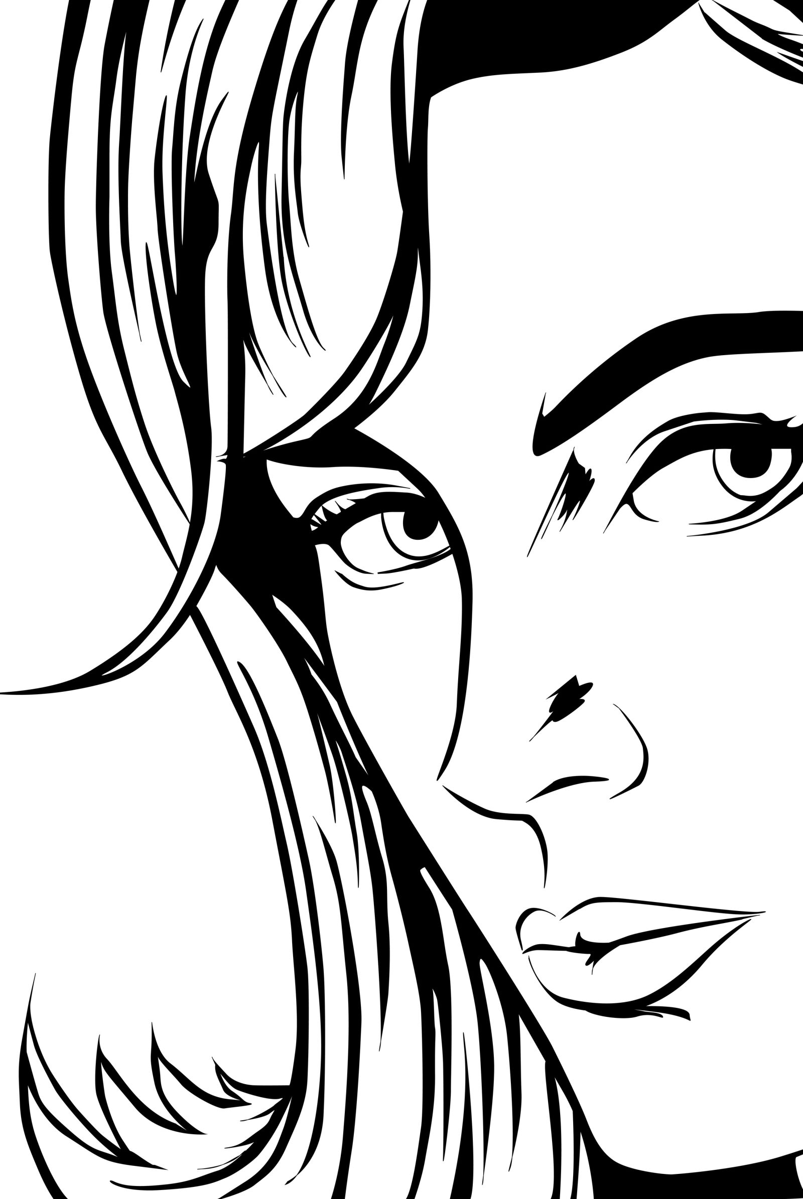 Nikon D200 sample photo. Pop art, face, girl photography