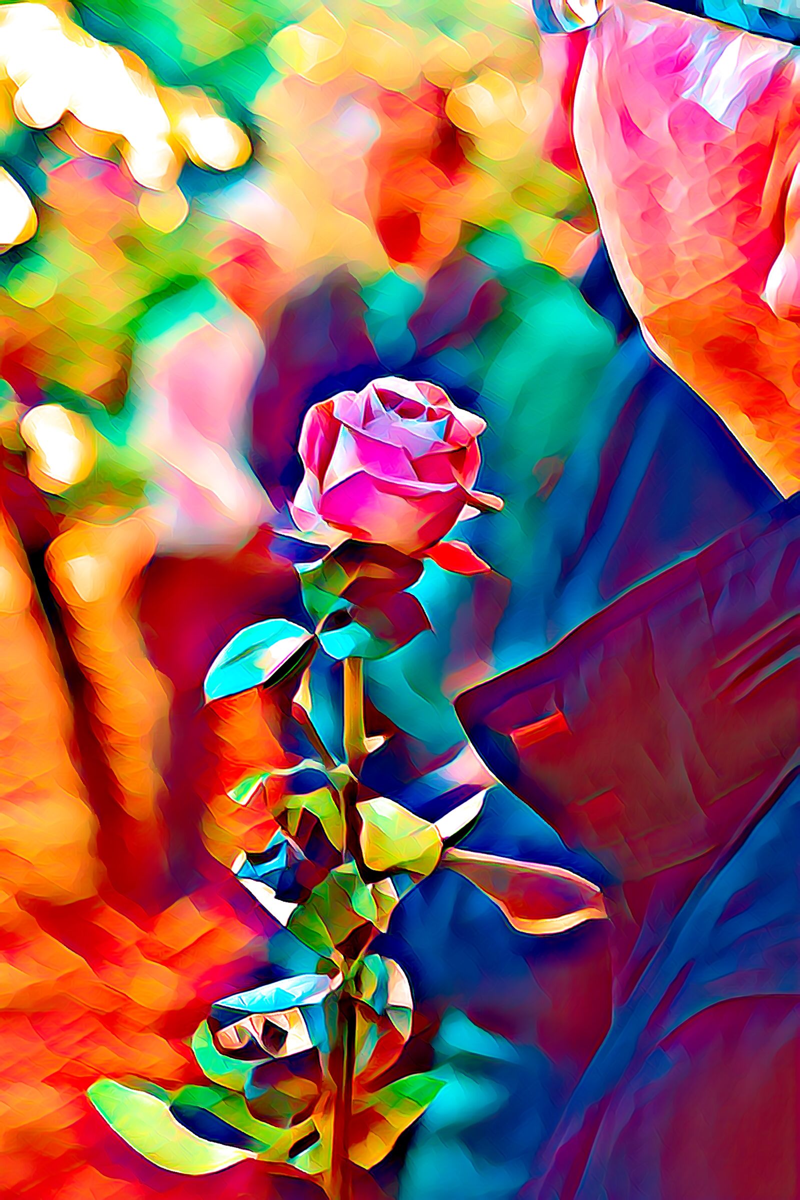 Canon EOS 70D sample photo. Rose, art, colorful photography