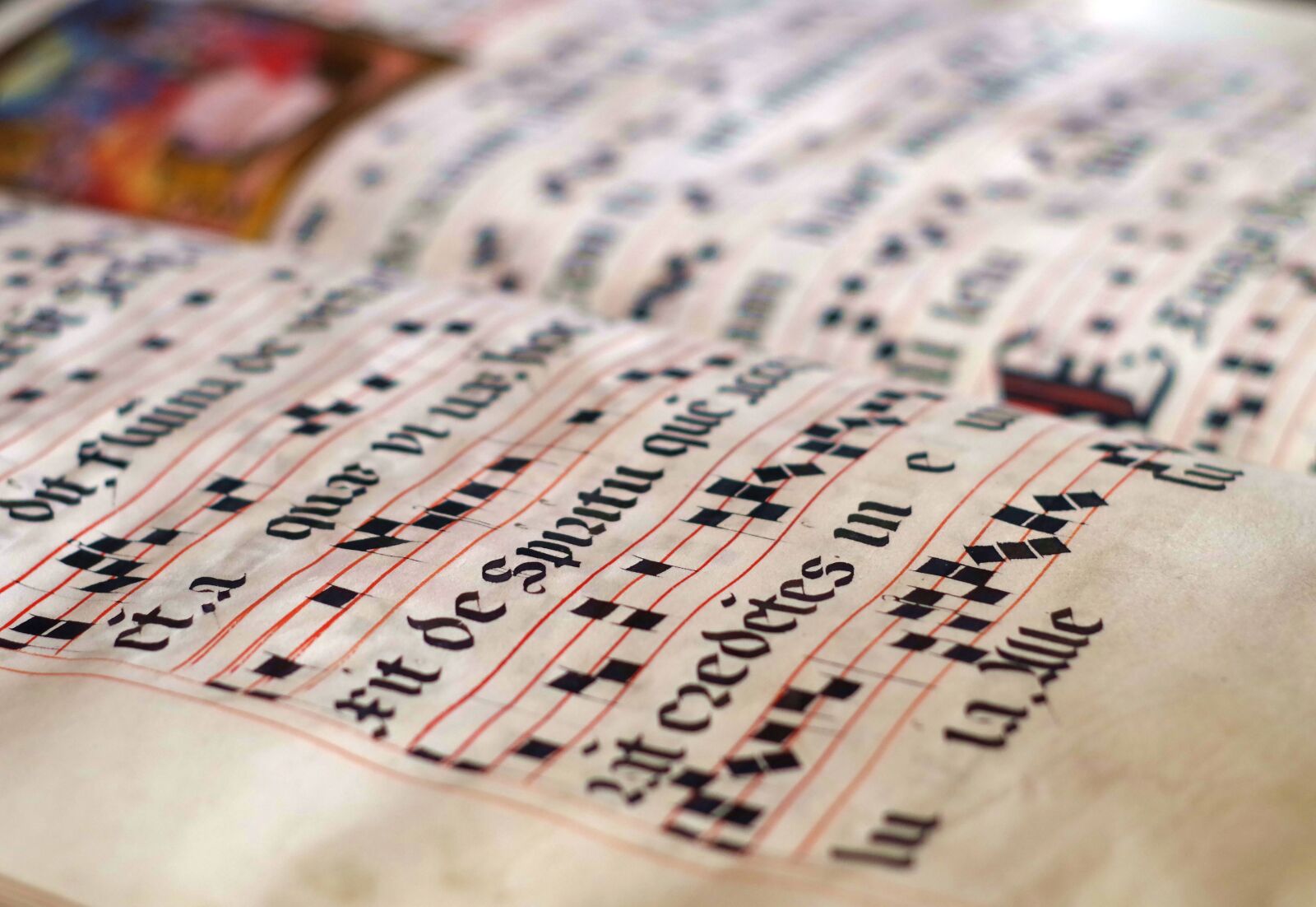 Pentax K-S2 sample photo. Calligraphy, scores, parchment photography