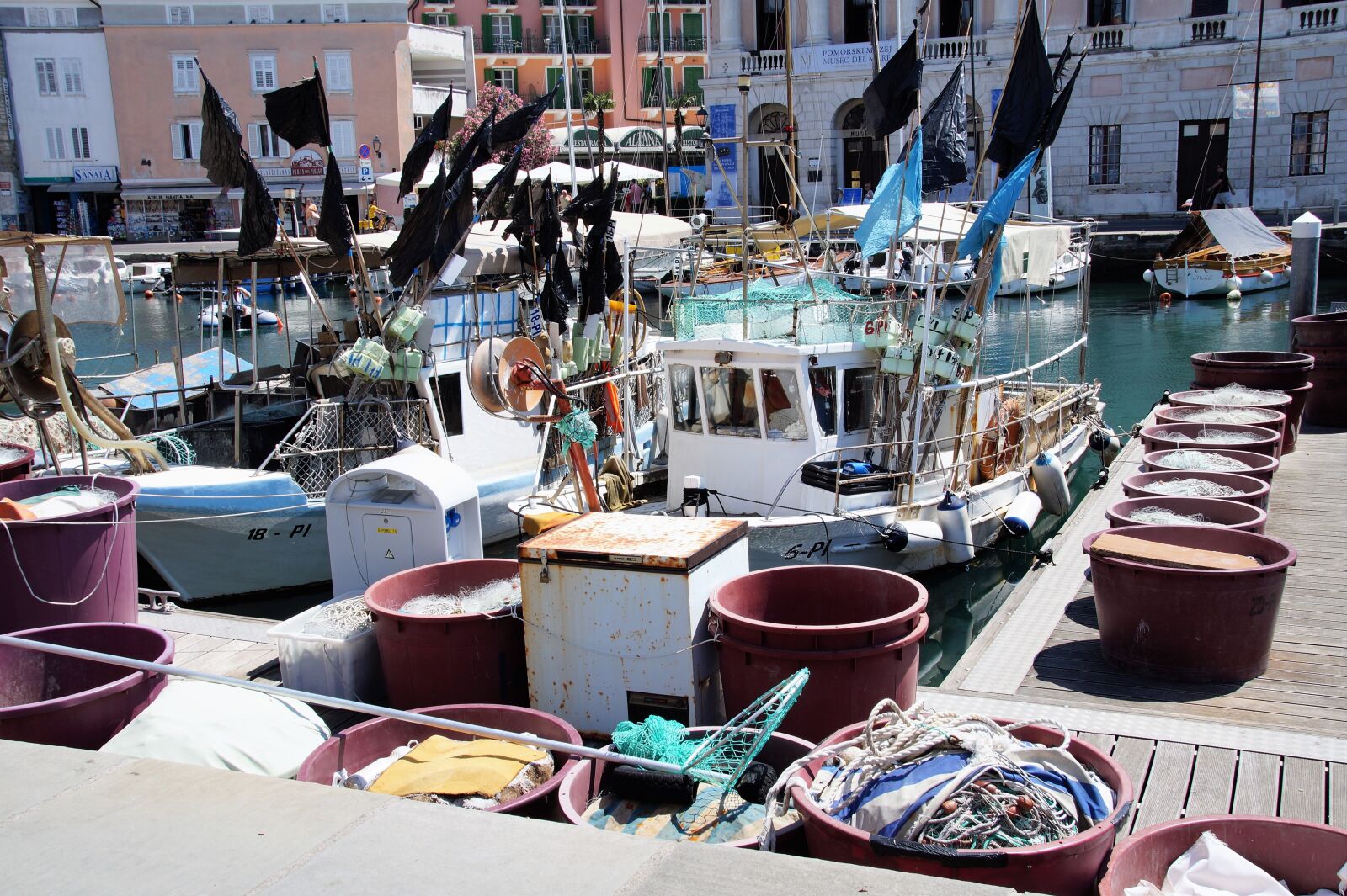 Sony SLT-A58 sample photo. Piran, city, fishing port photography