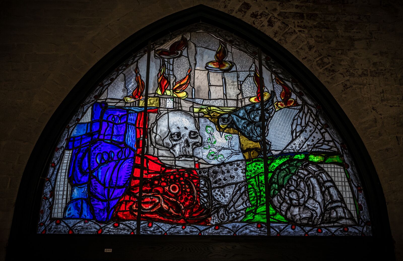 Sony a7 II + Sony FE 28-70mm F3.5-5.6 OSS sample photo. Window, stained glass, lead-glass photography