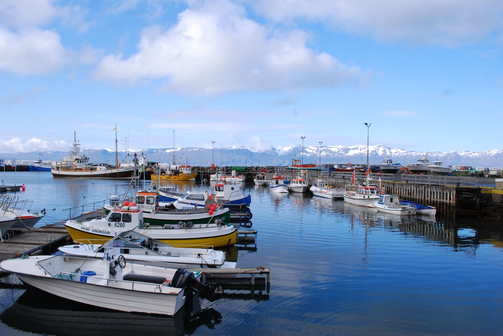 Nikon D60 sample photo. Iceland, port, ship photography