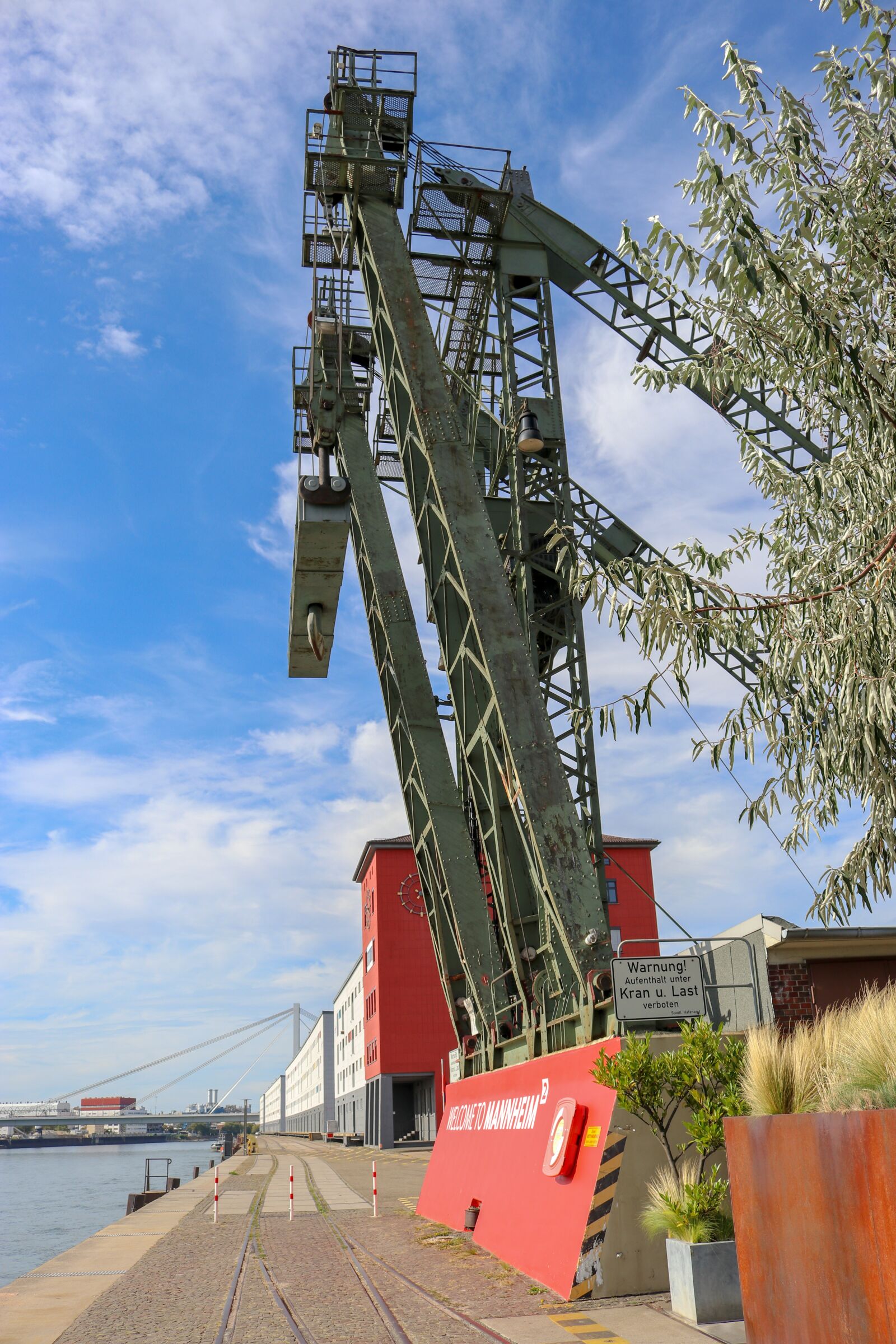Canon EOS 80D sample photo. Port, mannheim, crane photography