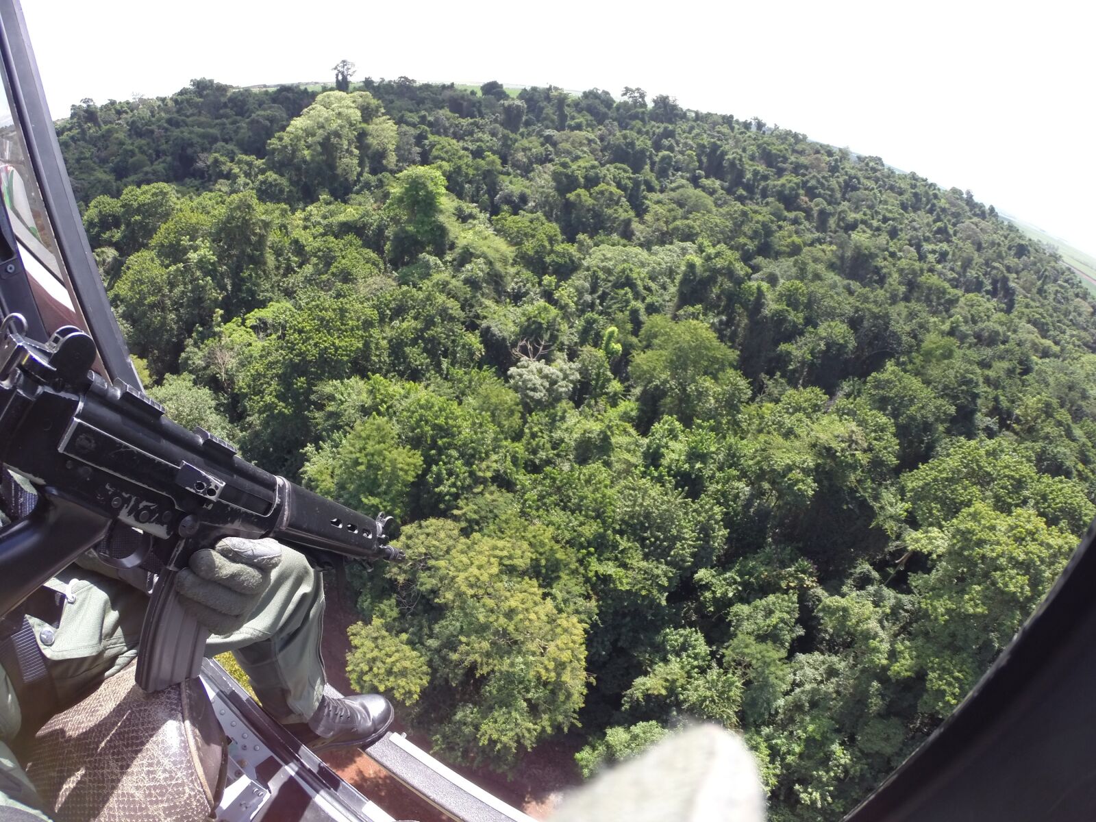 GoPro HERO3+ Black Edition sample photo. Air policing, rifle, helicopter photography
