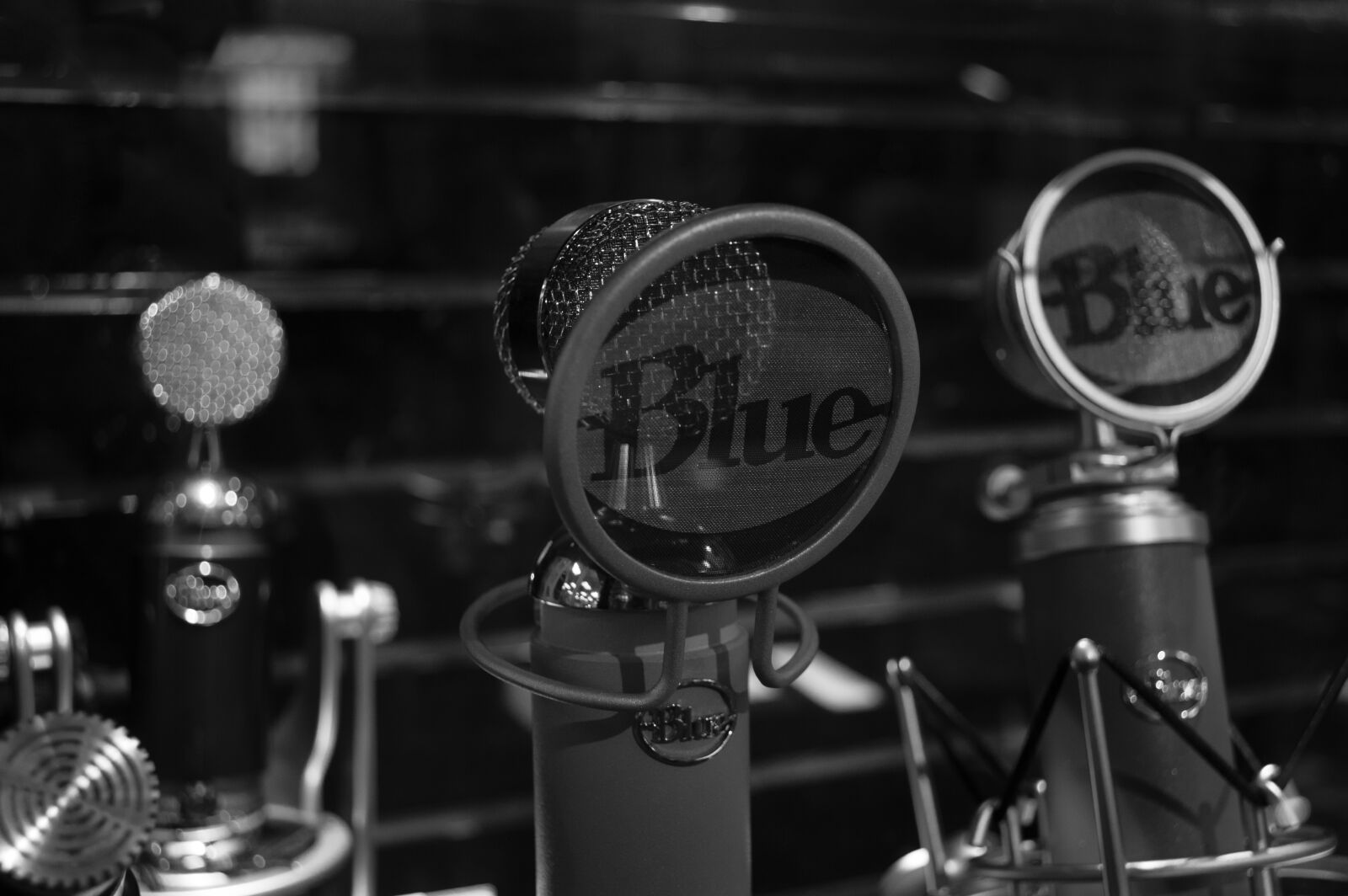 Nikon D3200 sample photo. Blue, mic, microphone, music photography