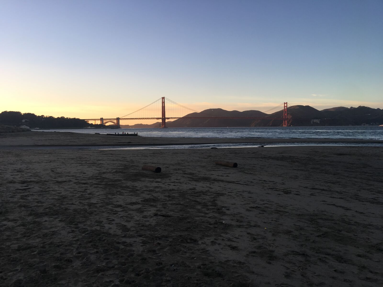 Apple iPhone 6s Plus sample photo. Beach, golden, gate, bridge photography