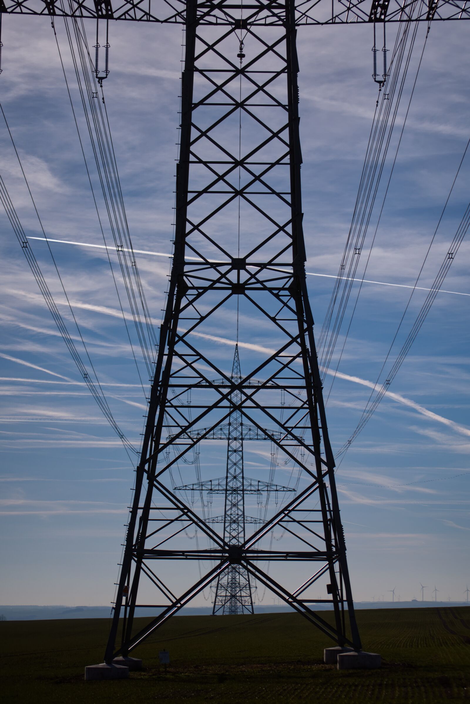 Nikon D5500 sample photo. Strommast, energy, electricity photography