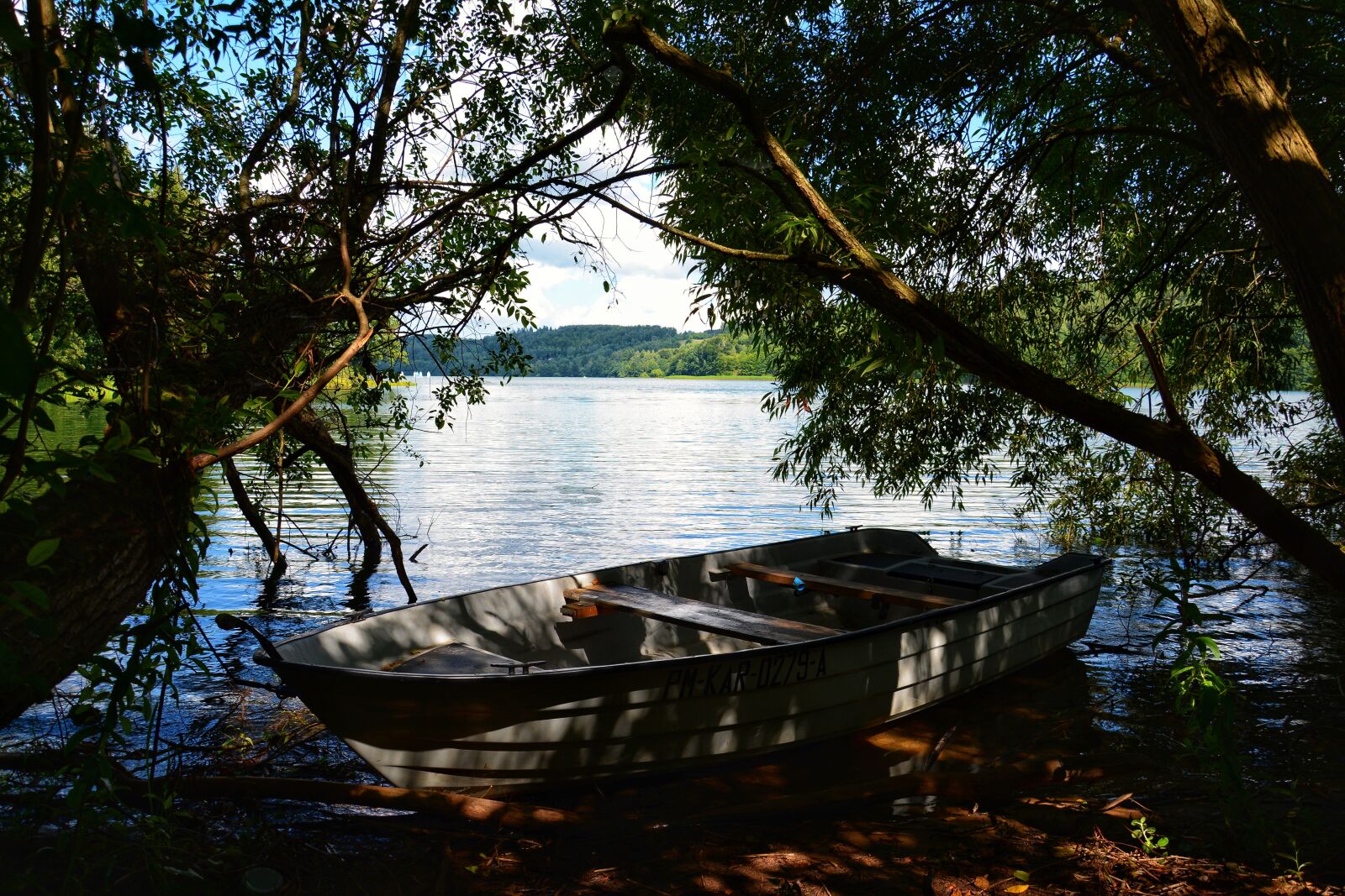 Nikon D7100 sample photo. Lake, boat, holidays photography