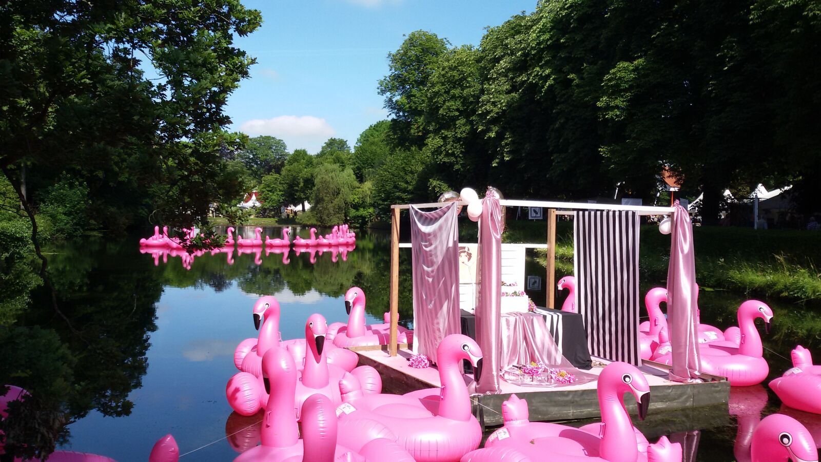 Samsung Galaxy S3 Neo sample photo. Bückeburg, castle, flamingos photography