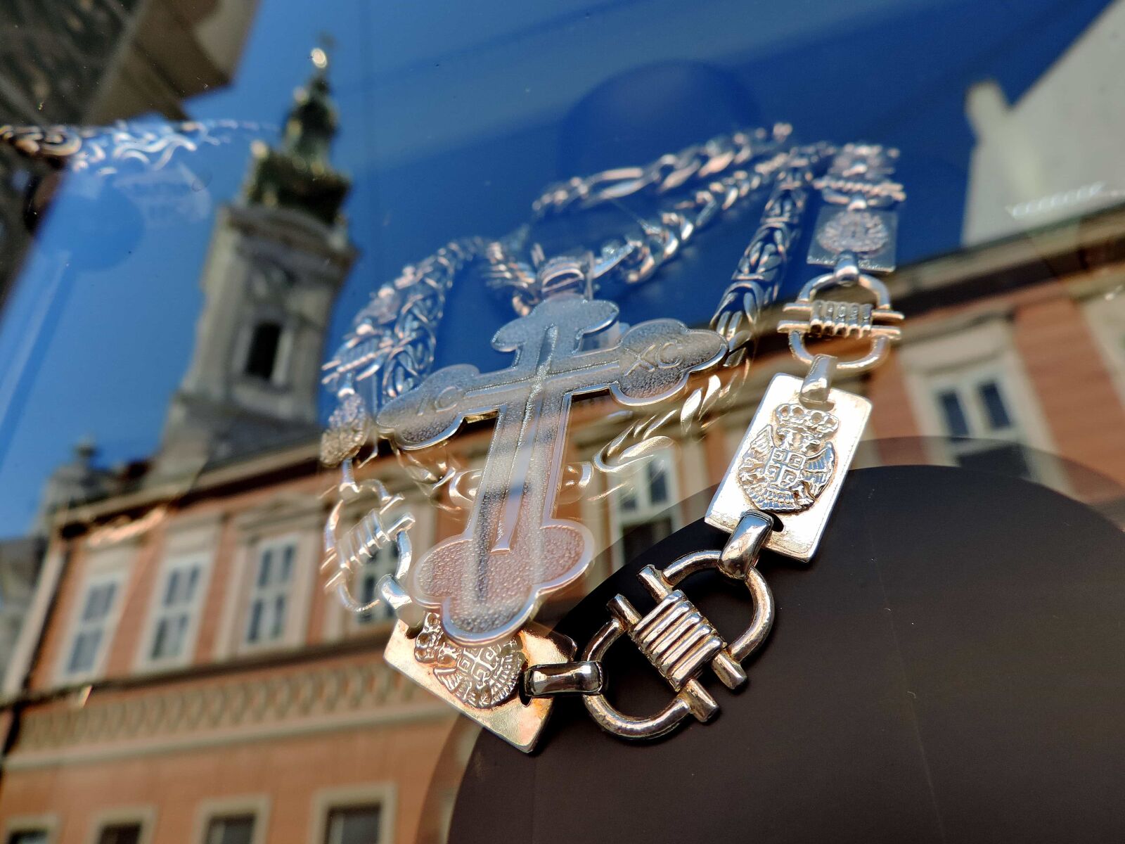 Nikon Coolpix P520 sample photo. Cross, jewelry, orthodox, reflection photography