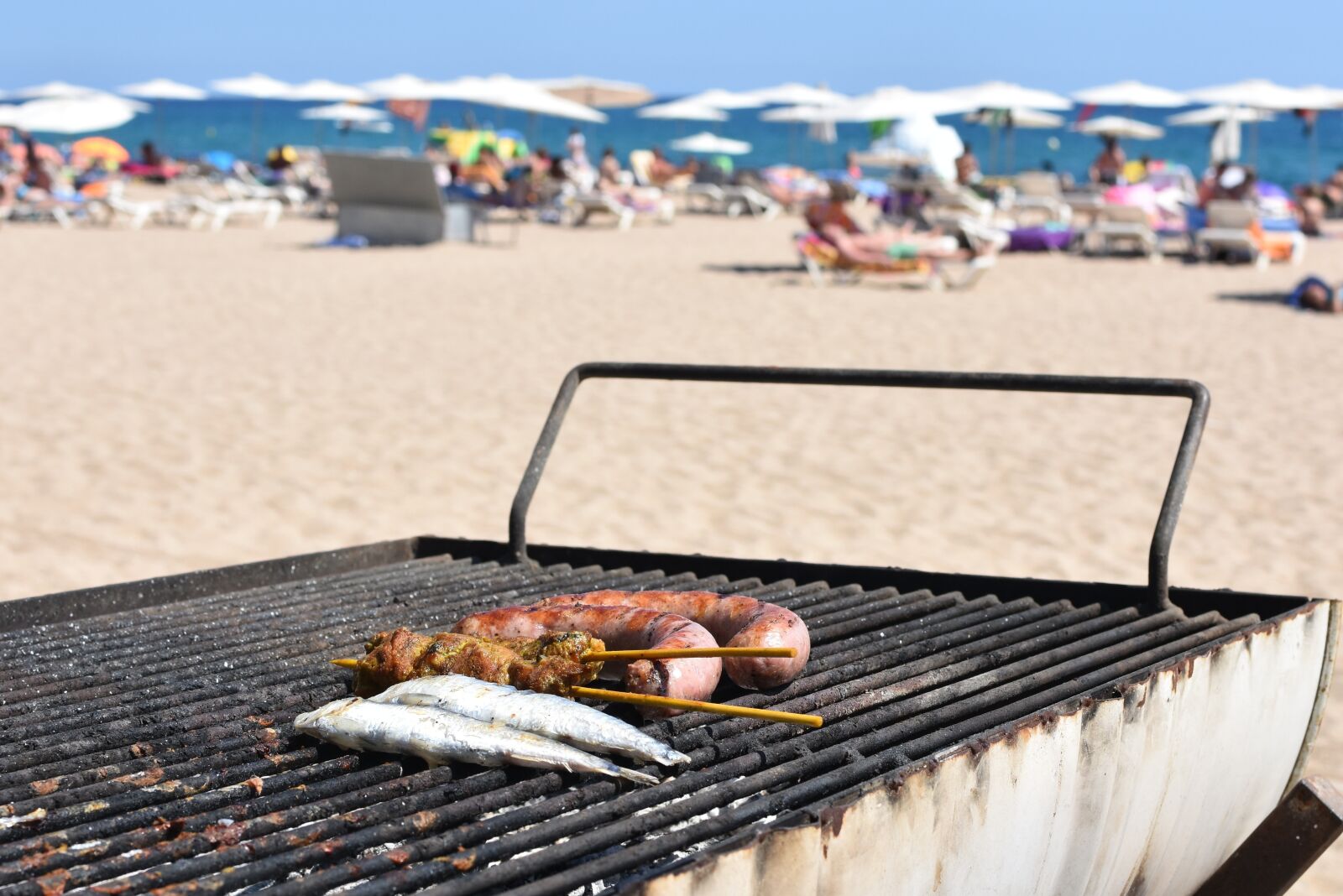 Nikon D7200 sample photo. Bbq, beach, sausage photography