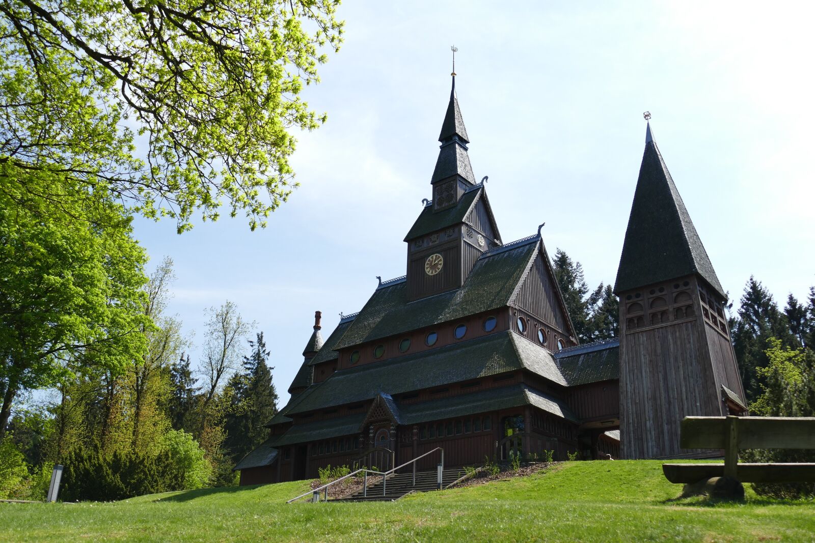Panasonic Lumix DMC-FZ1000 sample photo. Stave church, goslar-hahnenklee, old photography