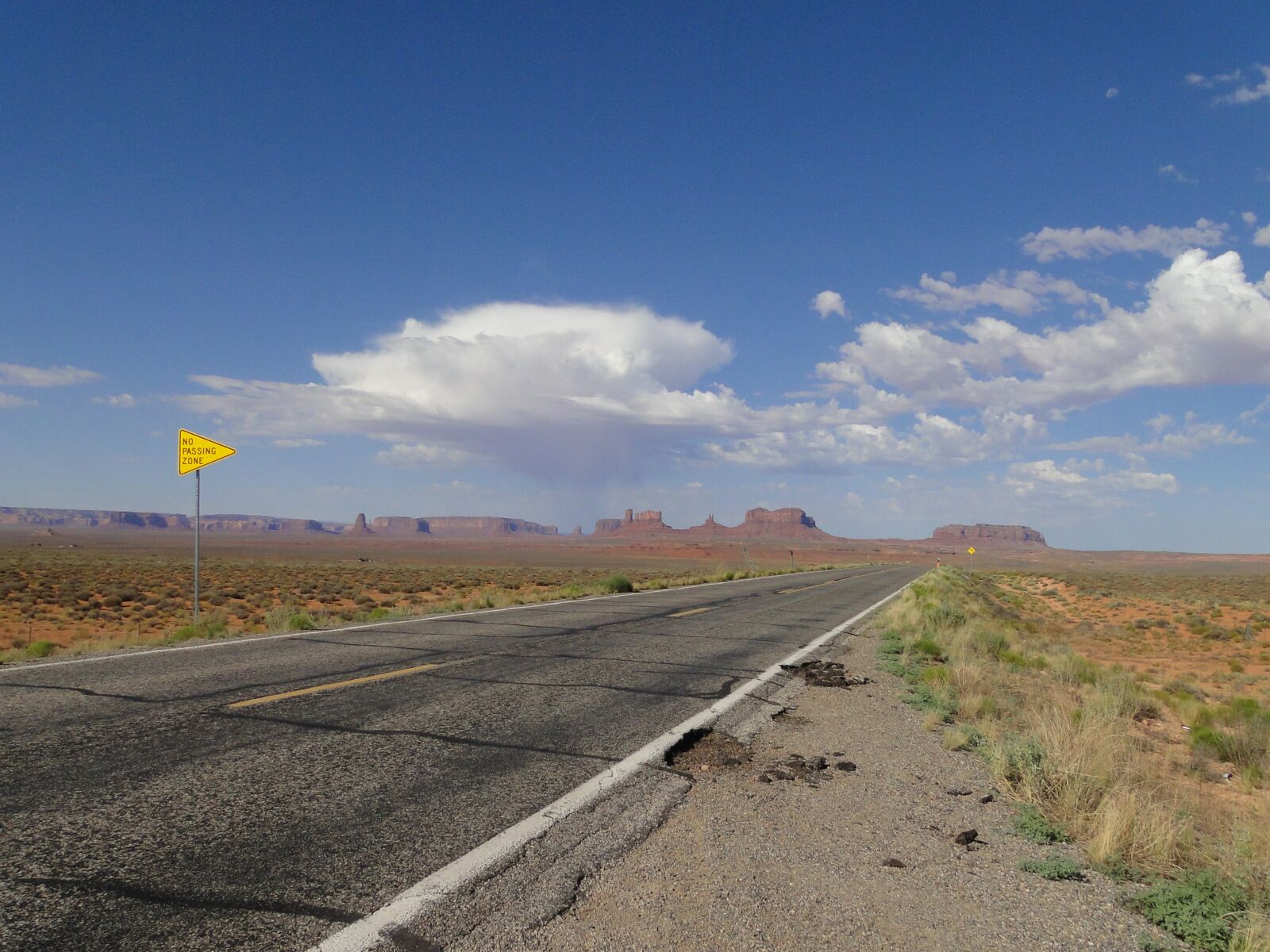 Sony Cyber-shot DSC-HX1 sample photo. Monument valley, highway, sky photography
