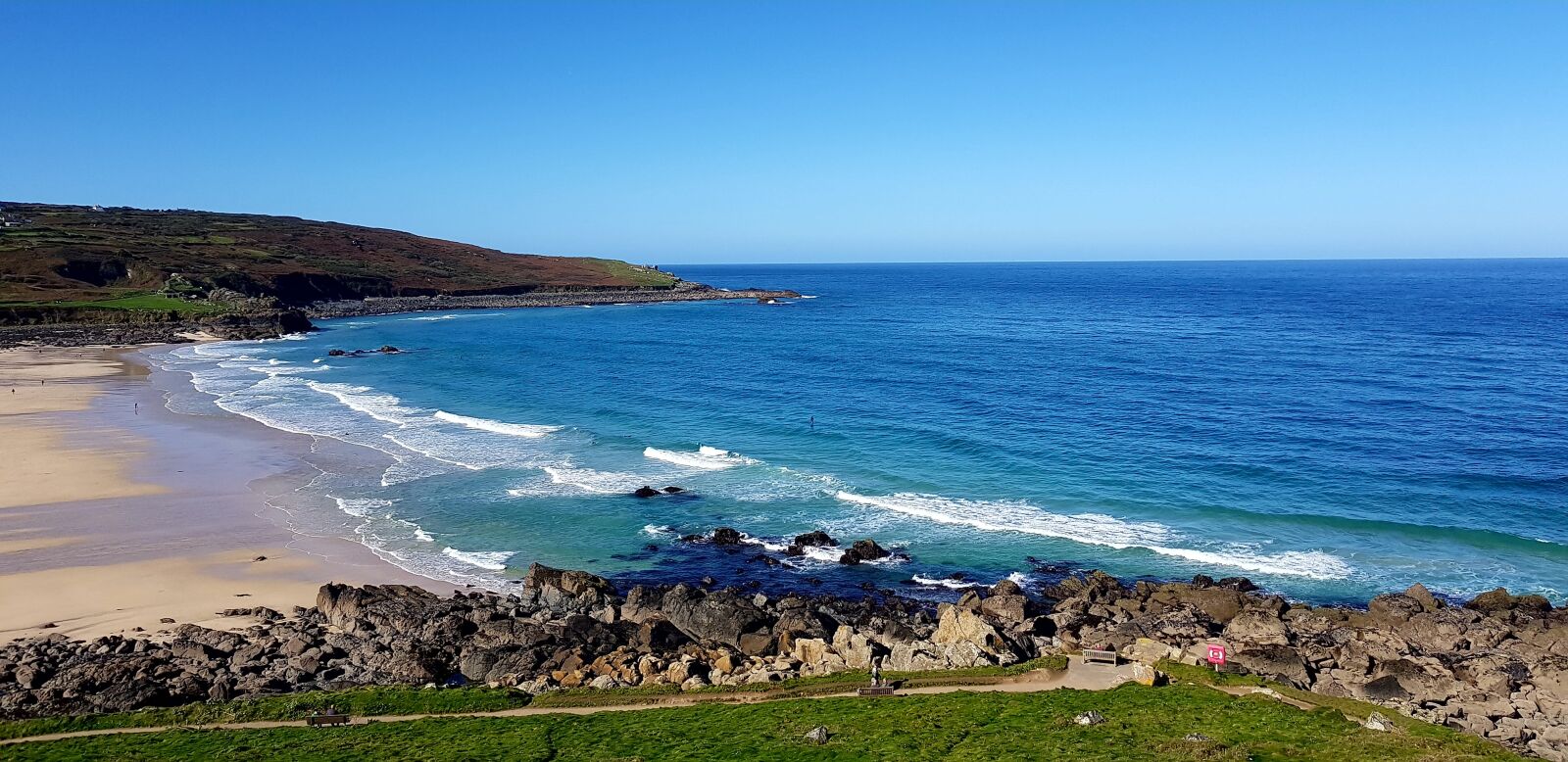 Samsung Galaxy S8 sample photo. Porthmeor beach, cornwall, saint photography
