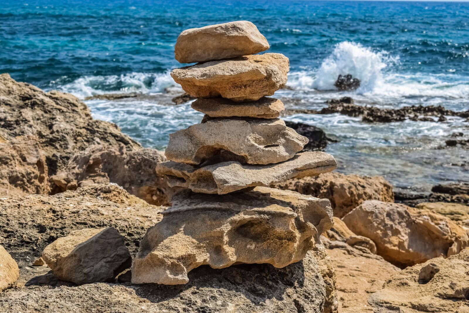 Nikon D3300 sample photo. Stones, path sign, nature photography