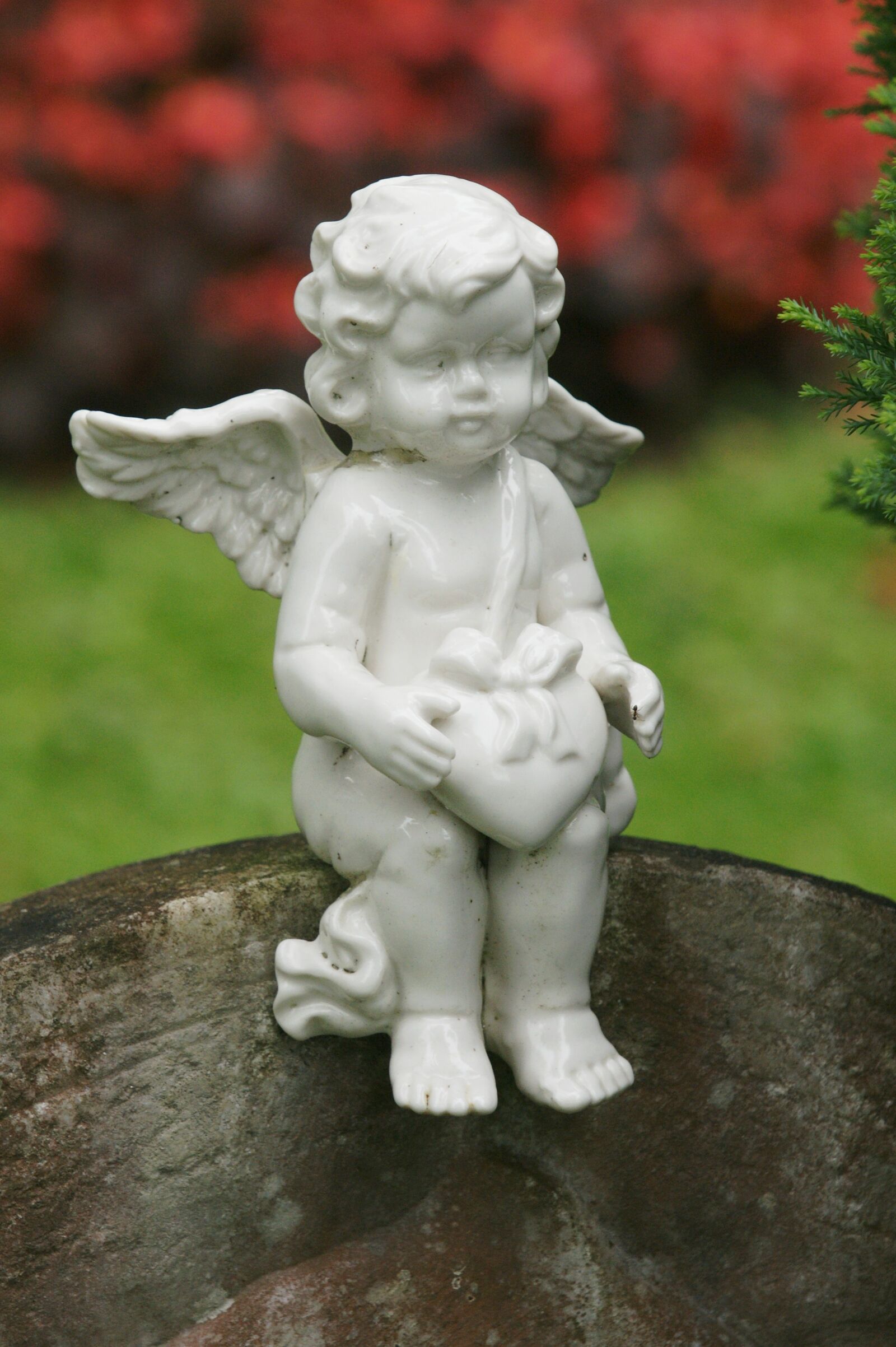 Sony Alpha DSLR-A700 sample photo. Angel, angel figure, cemetery photography