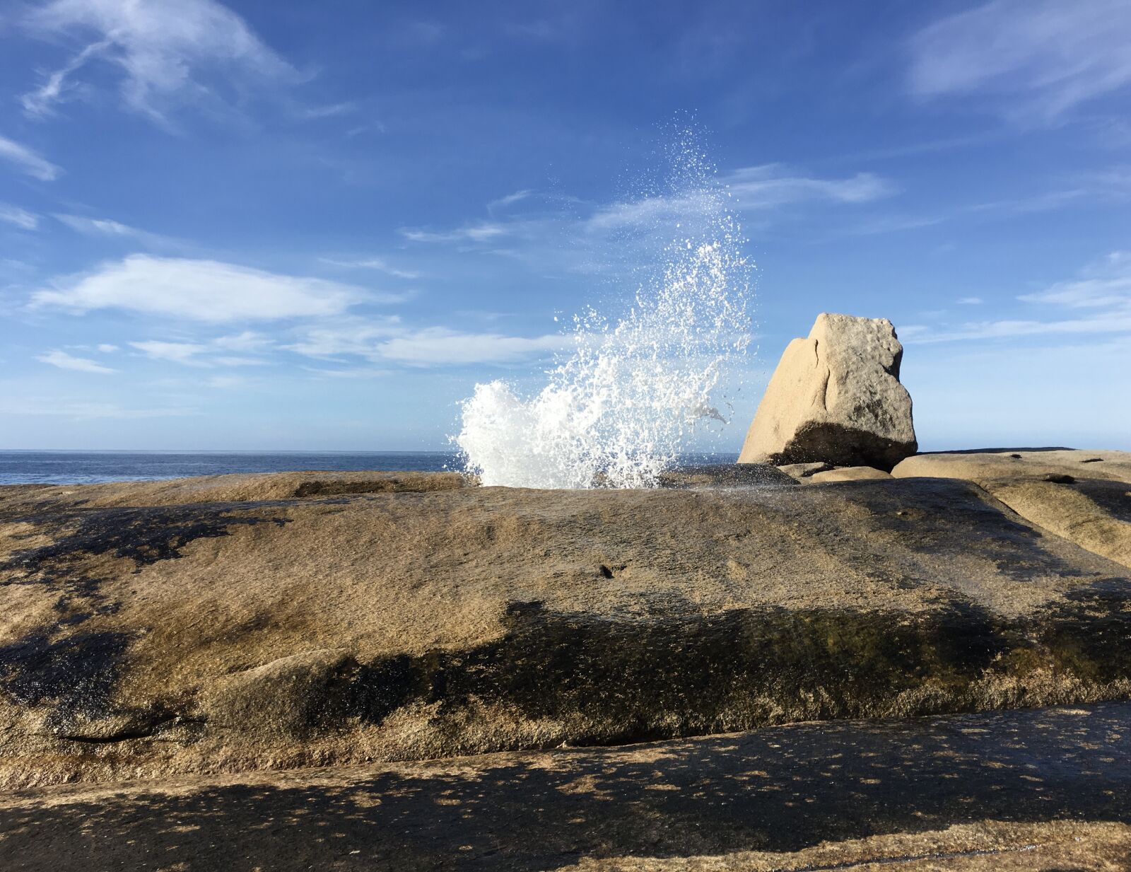 iPhone 6s Plus back camera 4.15mm f/2.2 sample photo. Blowhole, beach, nature photography