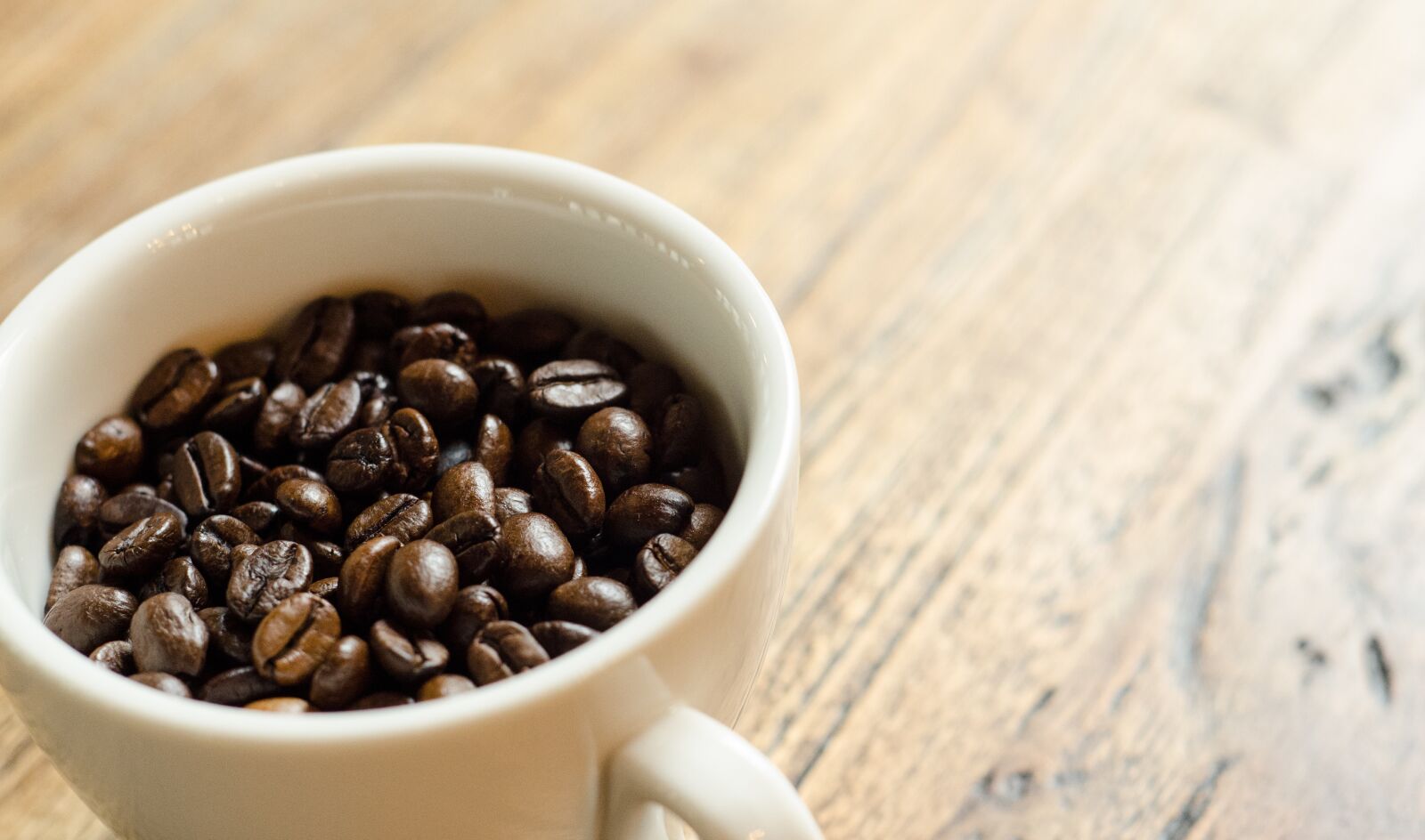 Nikon D7000 sample photo. Coffee beans, cup, coffee photography