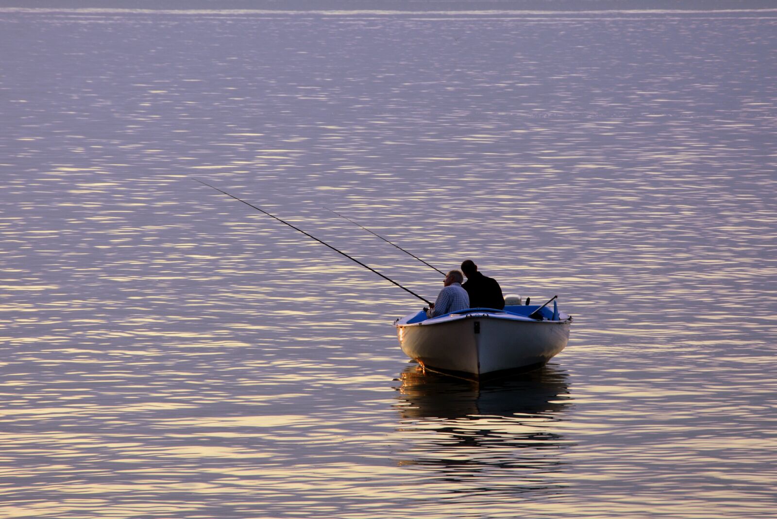 Nikon D7100 sample photo. Fishermen, boat, lake photography