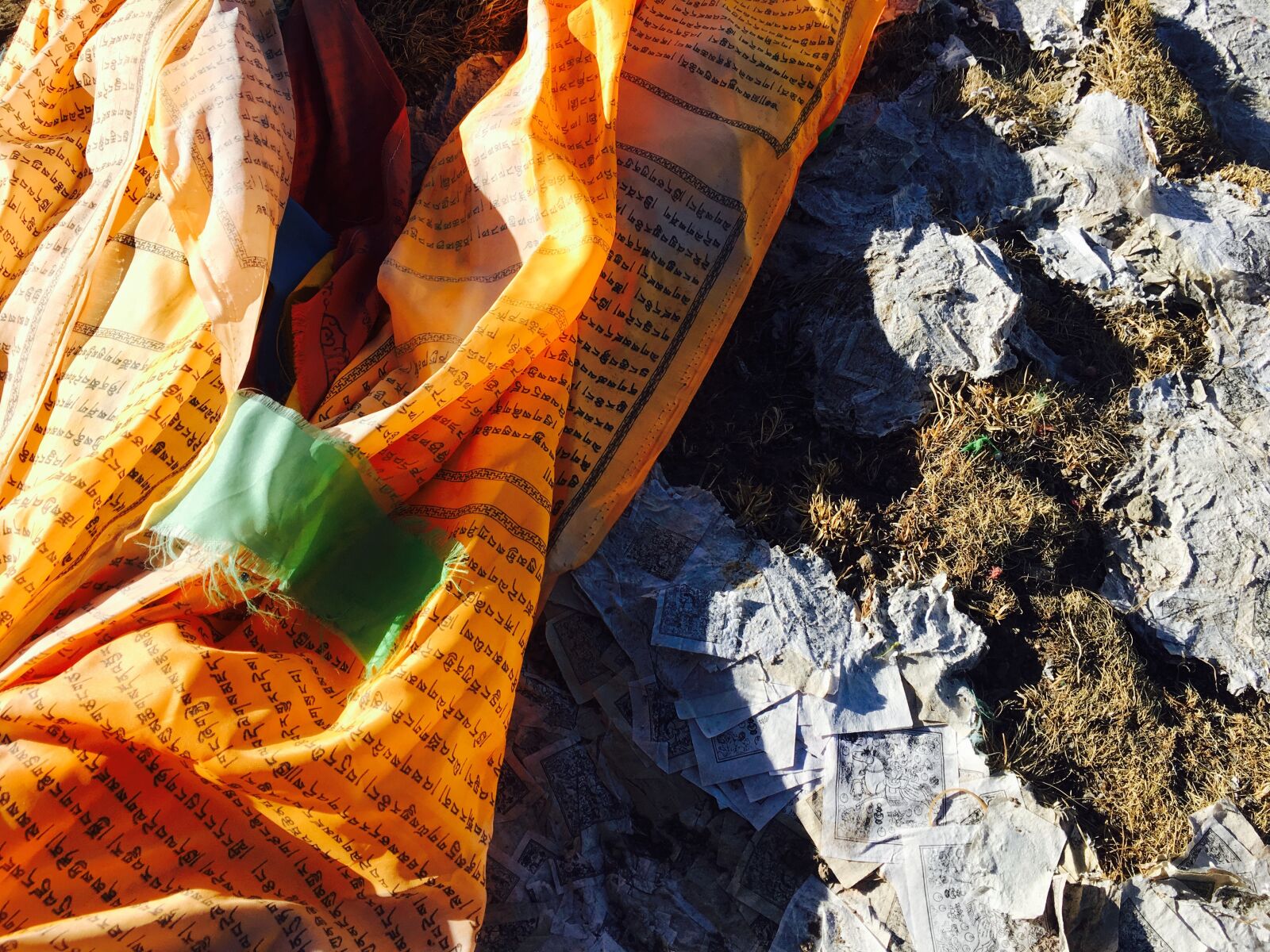 Apple iPhone 6s sample photo. Tibet, qinghai, prayer flags photography