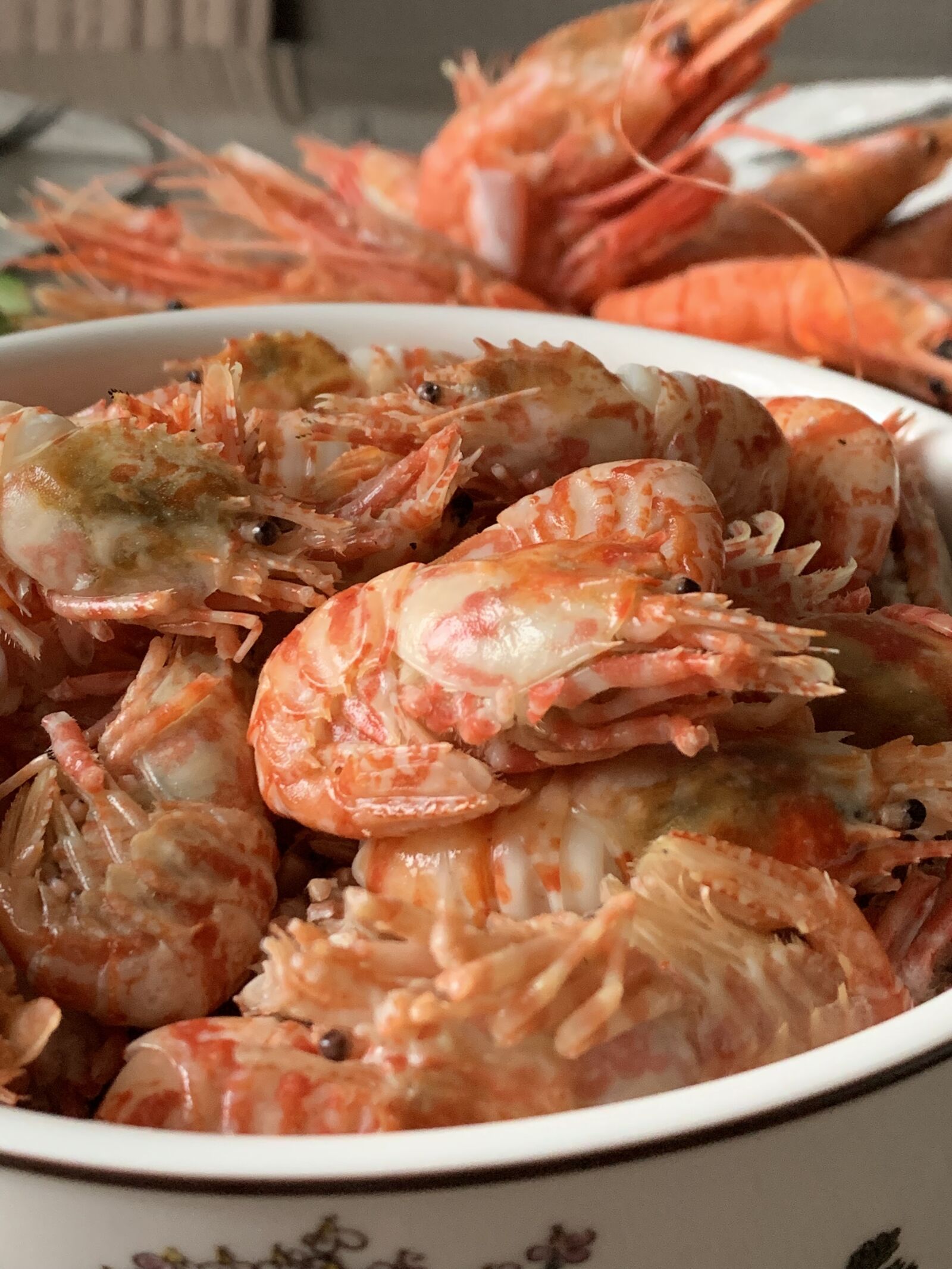 Apple iPhone XR sample photo. Shrimps, seafood, dinner photography