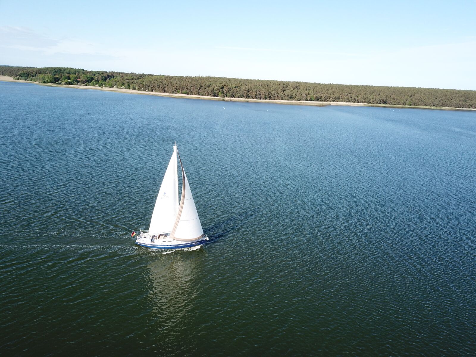 DJI FC220 sample photo. Sailing vessel, sea, wave photography