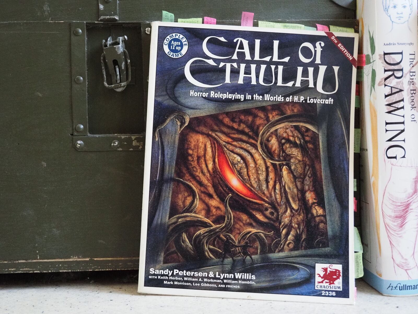Olympus OM-D E-M10 IV sample photo. Cthulhu roleplaying book photography