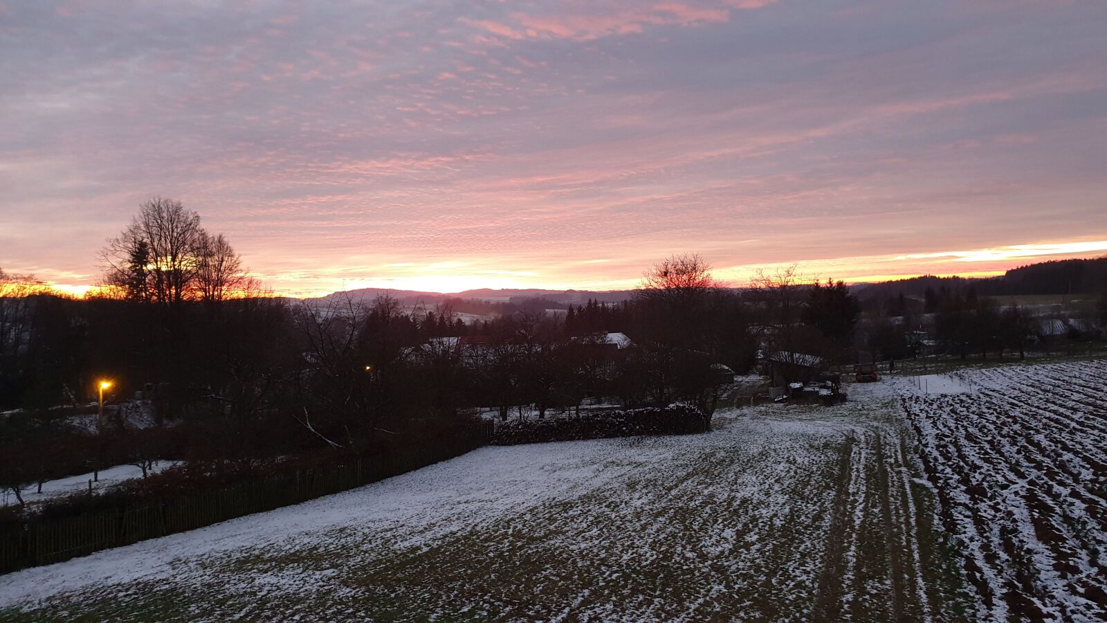 Samsung Galaxy Note9 sample photo. Sunset, winter, nature photography