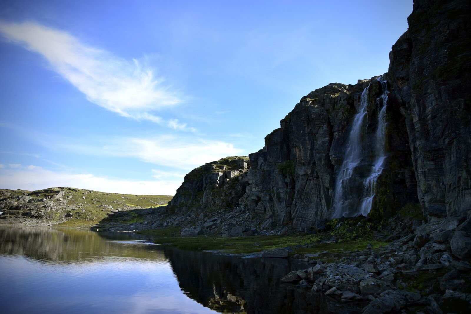 Nikon D5300 sample photo. Waterfall, highlands, mountains photography
