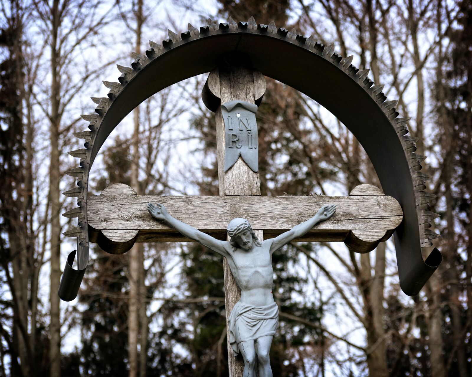 Nikon D7100 sample photo. Cross, wooden cross, symbol photography