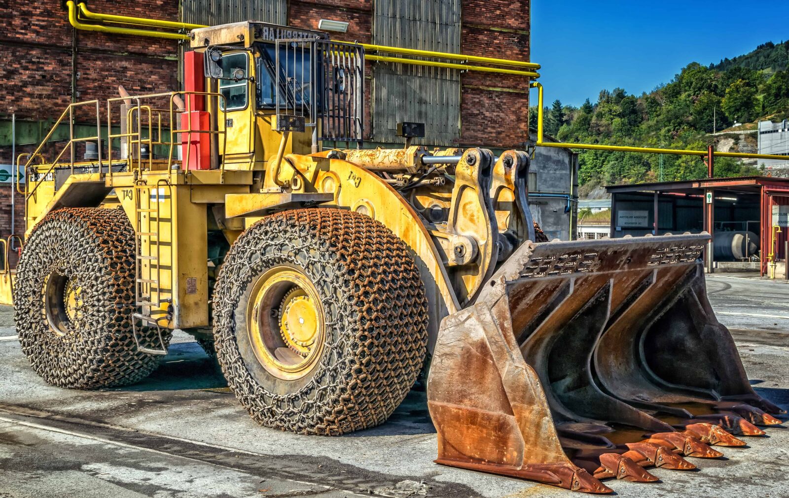 Nikon D3300 sample photo. Steel, machine, bulldozer, wheel photography
