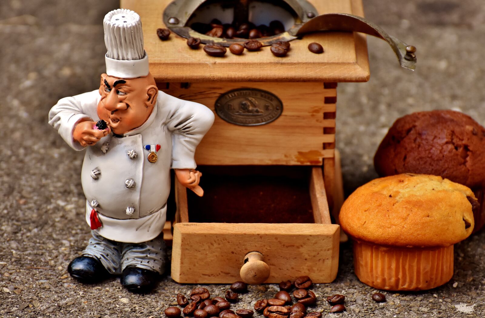 Nikon D7200 sample photo. Grinder, muffin, baker photography