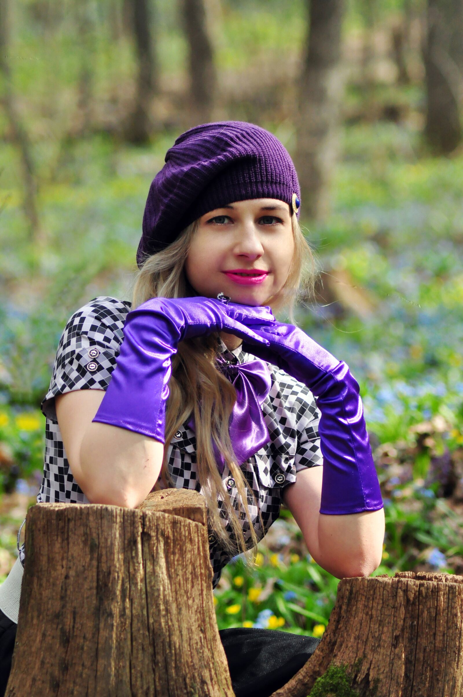 Nikon D90 sample photo. Forest, woman, spring photography