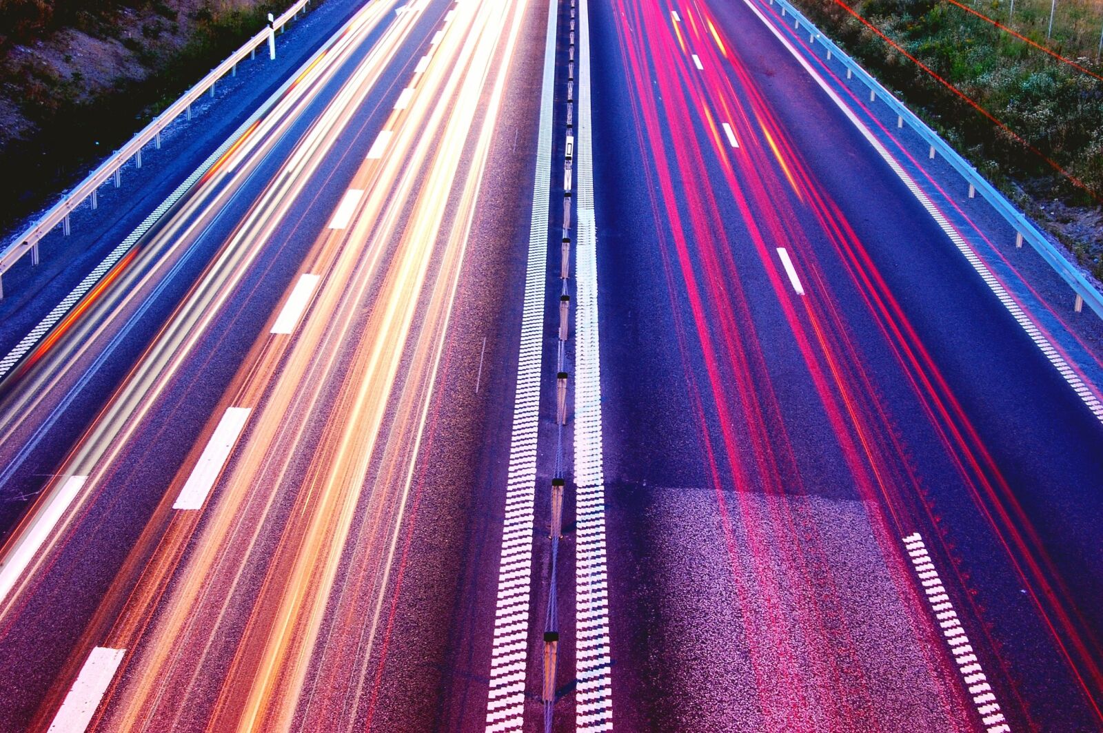 Nikon D40 sample photo. Road, highway, lights photography