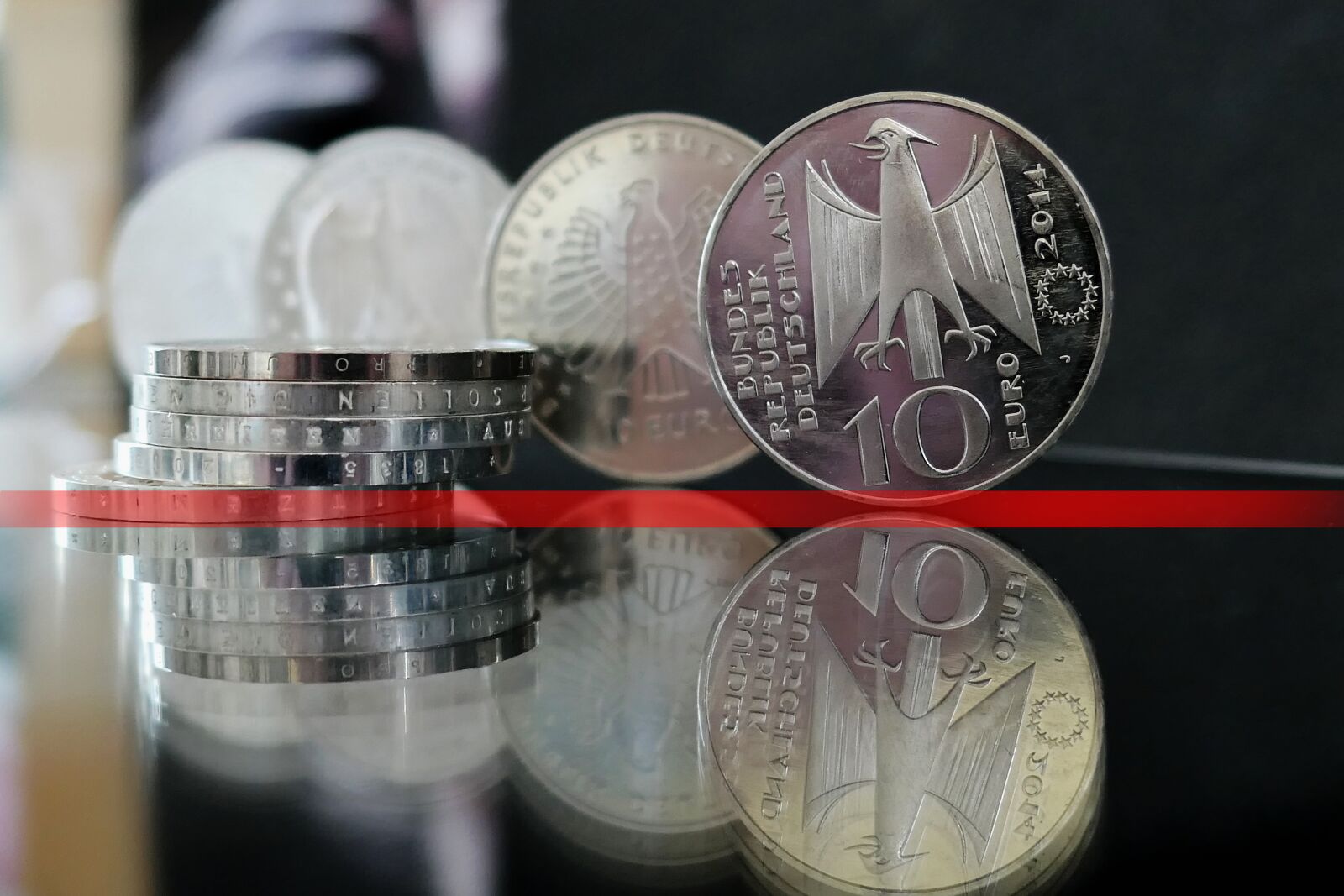 Panasonic Lumix DMC-LX10 (Lumix DMC-LX15) sample photo. Coins, german mark, mark photography