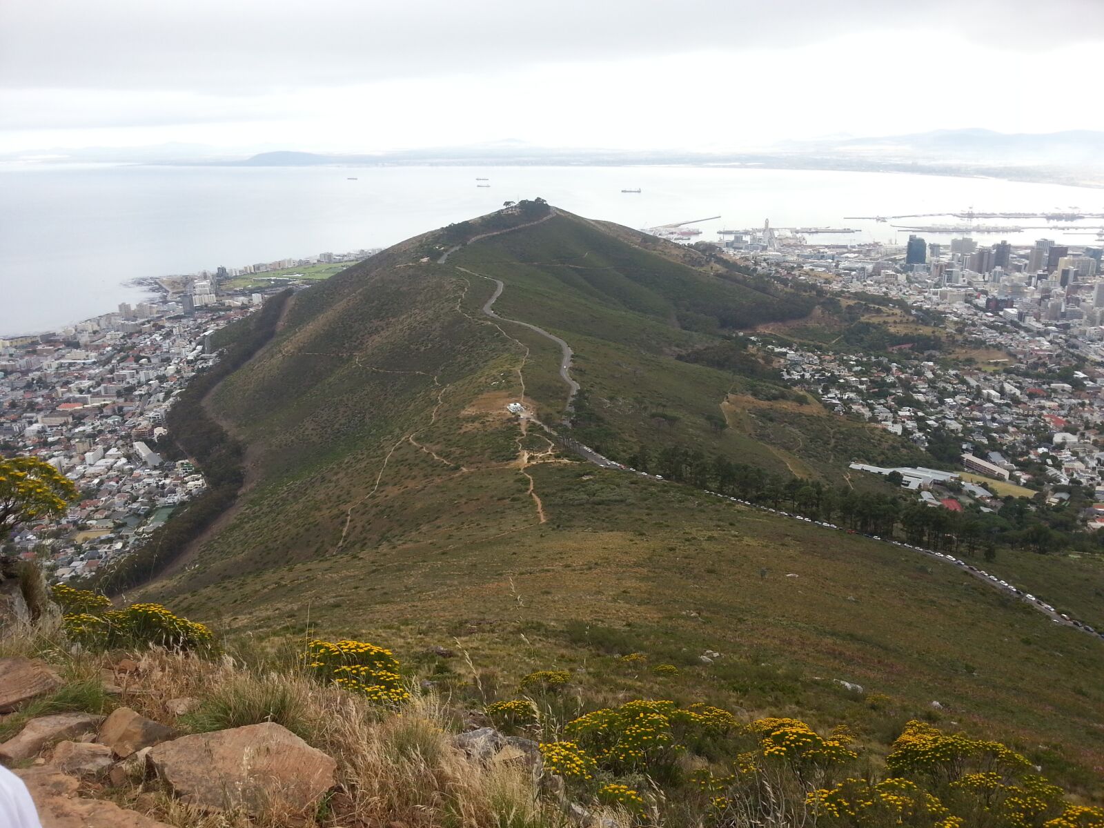 Samsung Galaxy Note2 sample photo. Signal hill, cape town photography