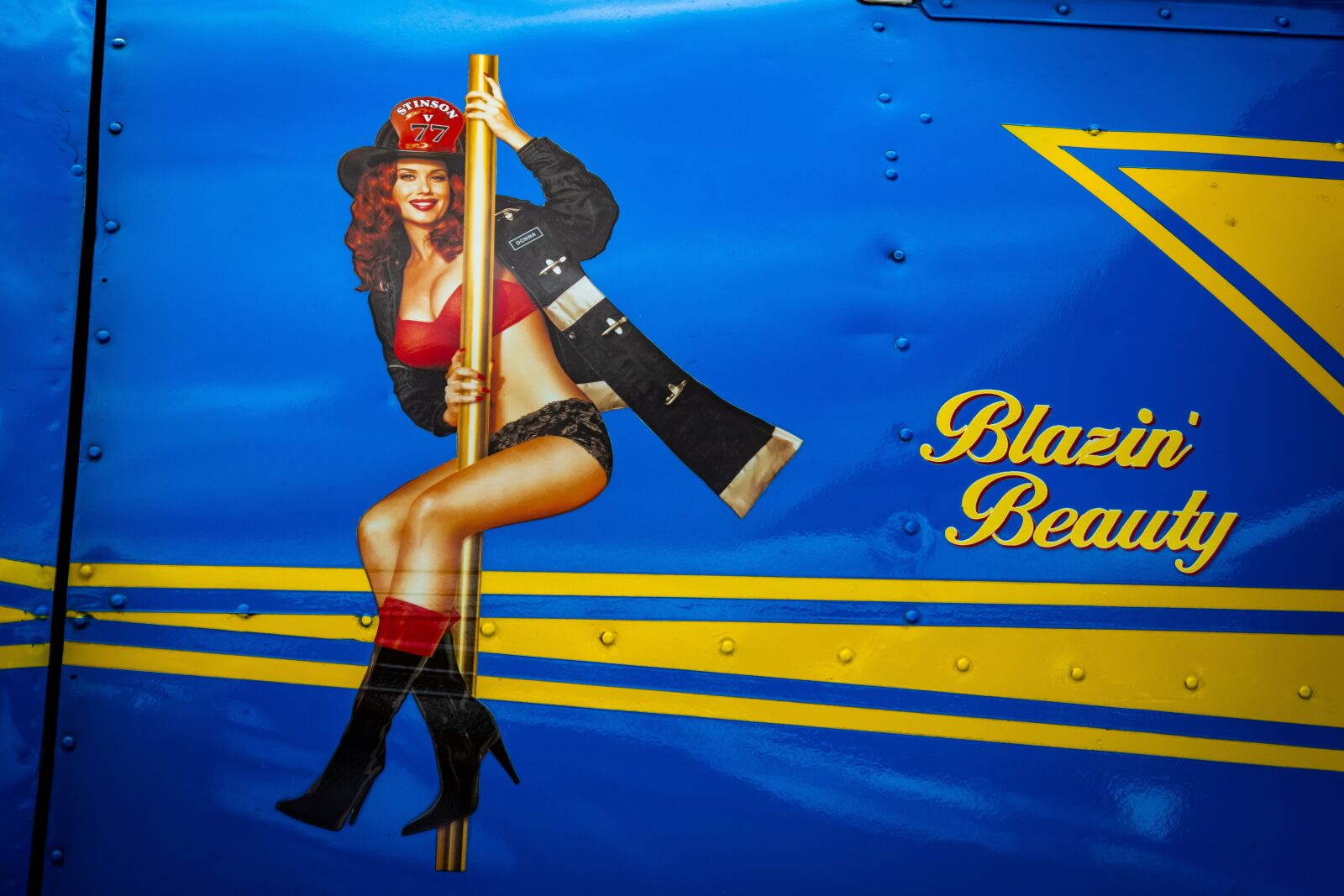 Tamron SP 24-70mm F2.8 Di VC USD sample photo. Nose art, aircraft, flight photography