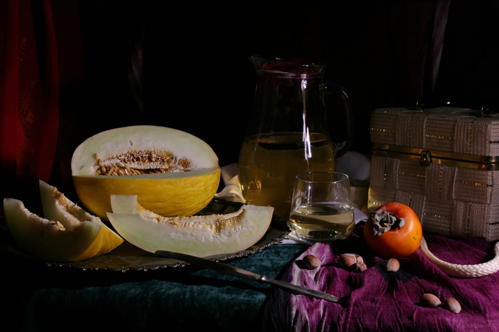 Canon EOS 30D sample photo. Still life with melon photography