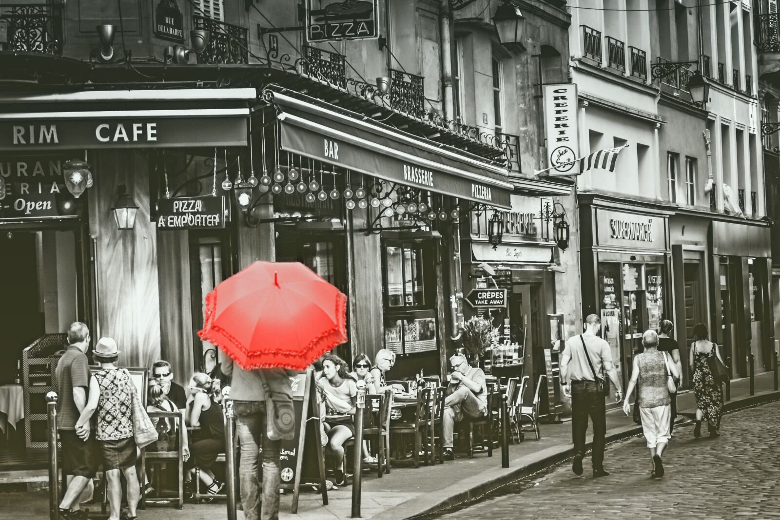 Nikon D3100 sample photo. Paris, cafe, human photography