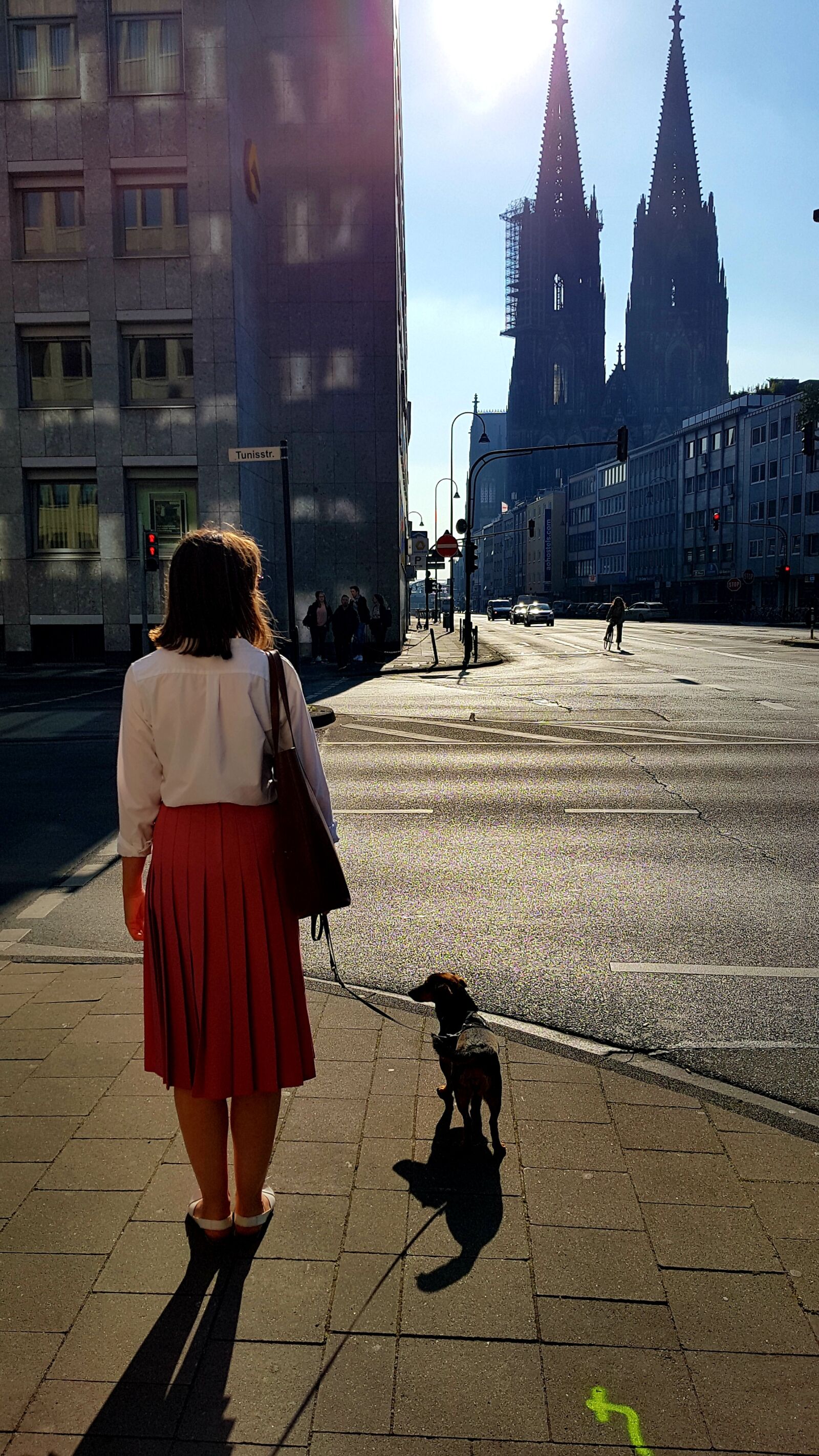 Samsung Galaxy S7 Edge sample photo. Cologne, pandemic, empty road photography