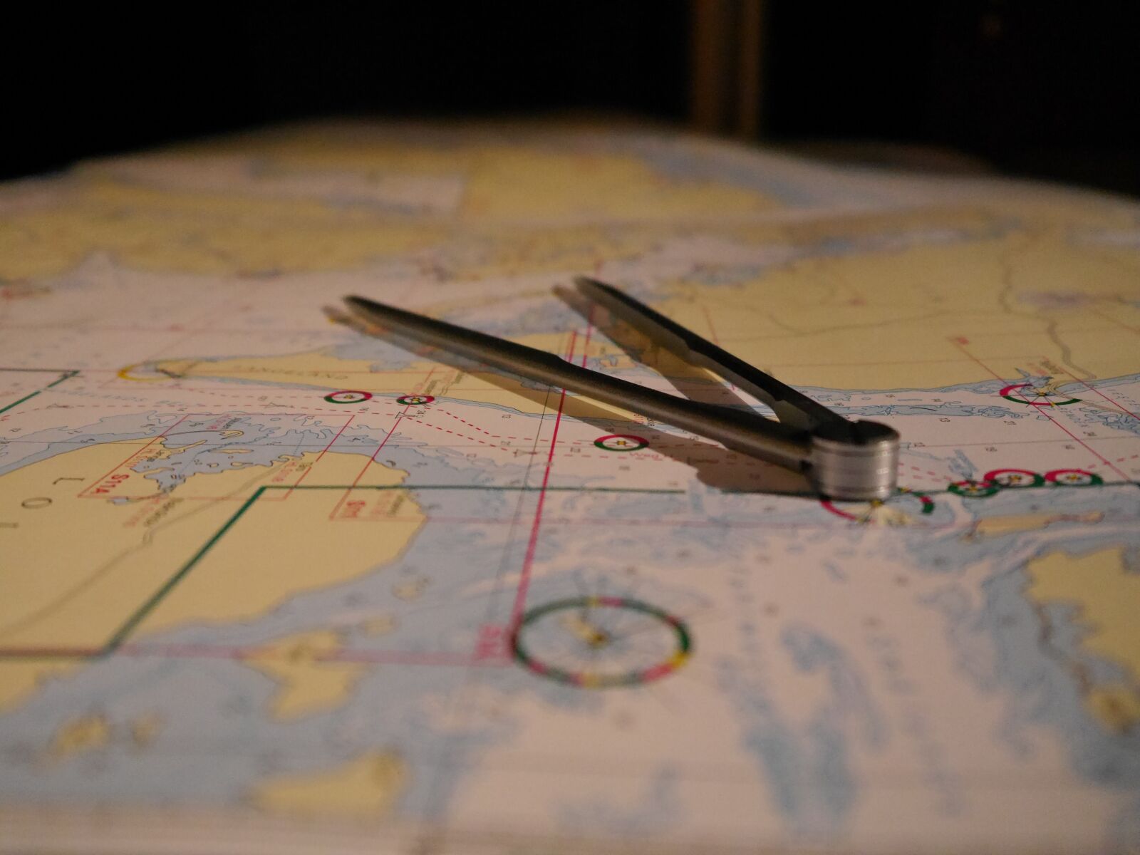 Panasonic Lumix DMC-G6 sample photo. Sailing, nautical chart, dividers photography