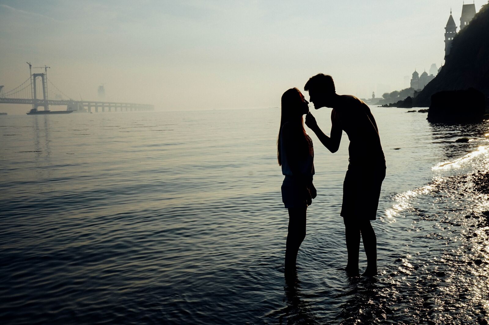 Sony Alpha a5000 (ILCE 5000) sample photo. Dalian, couples, silhouette photography
