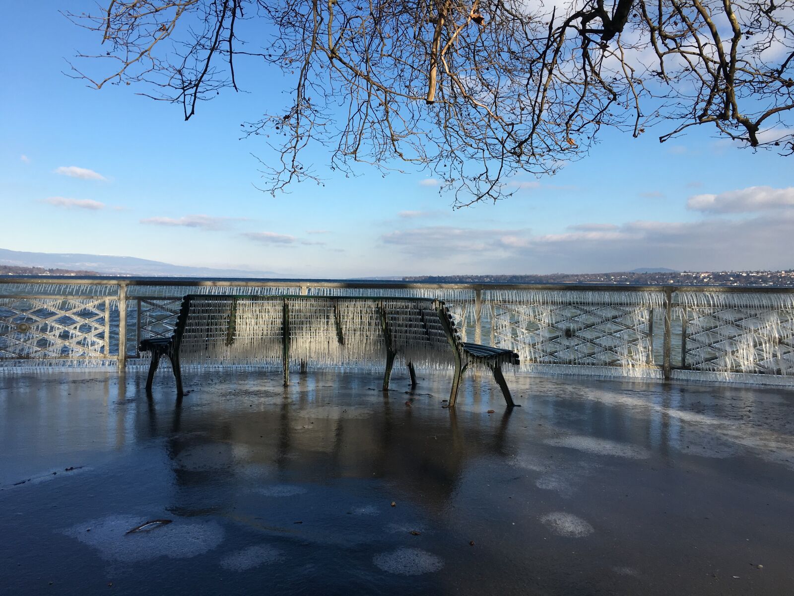 Apple iPhone 6s sample photo. Bench, gel, ice photography