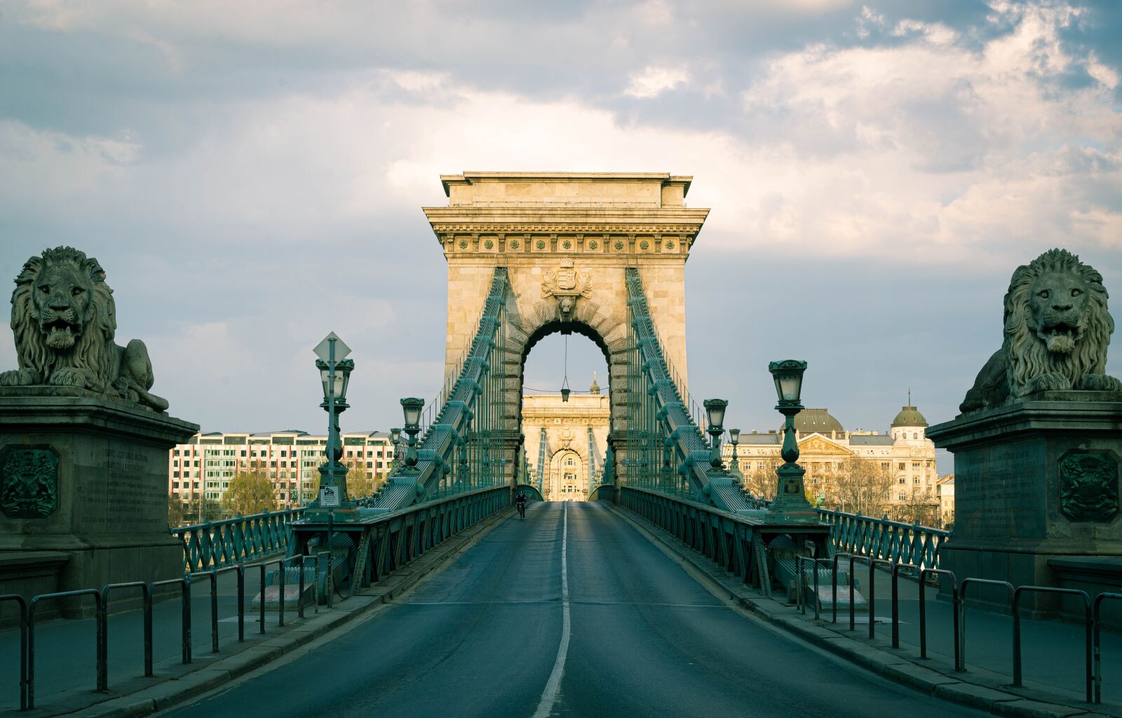 Nikon D610 sample photo. Chain bridge, budapest, sculptures photography